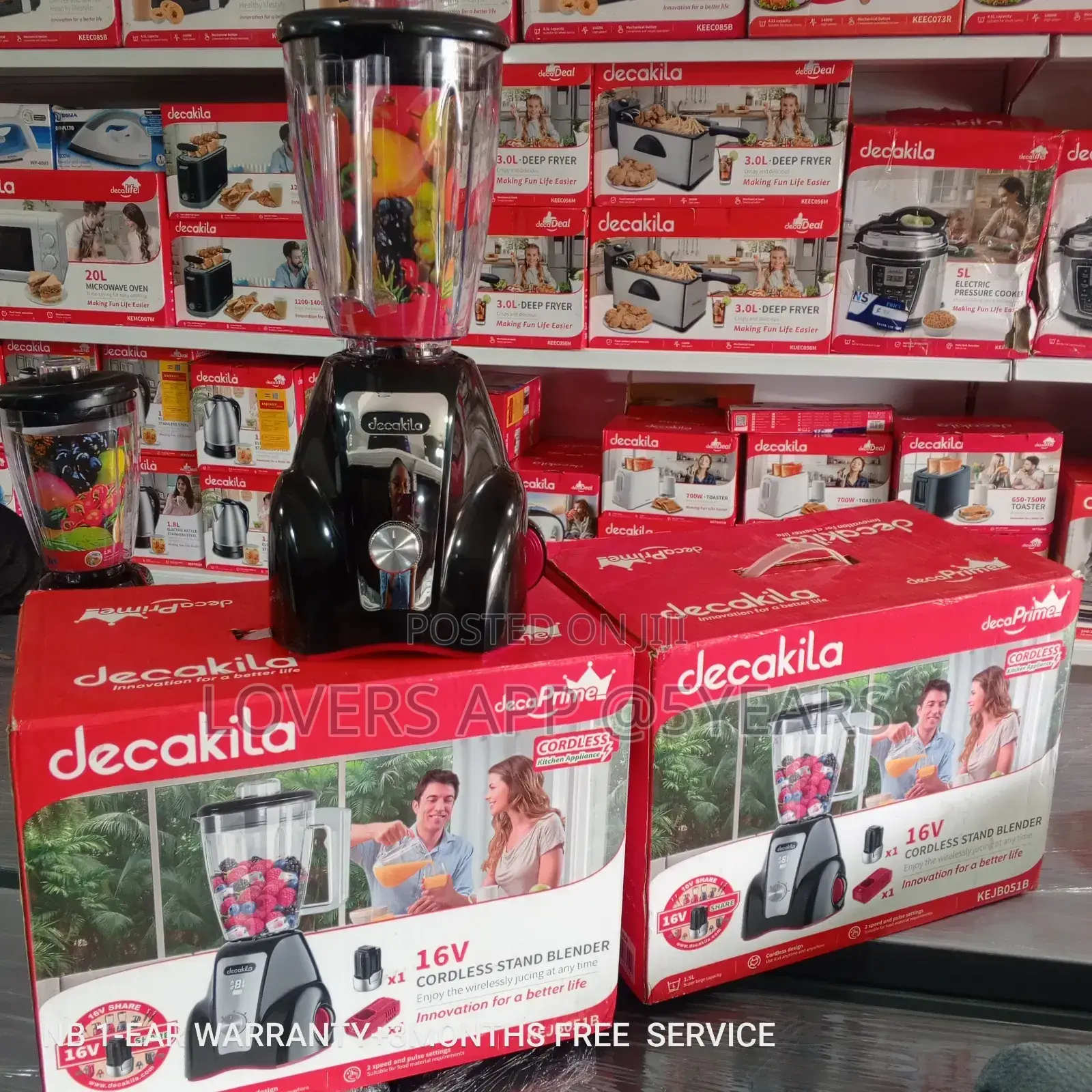 Gleeful Decakila Cordless Stand Blender 16v
