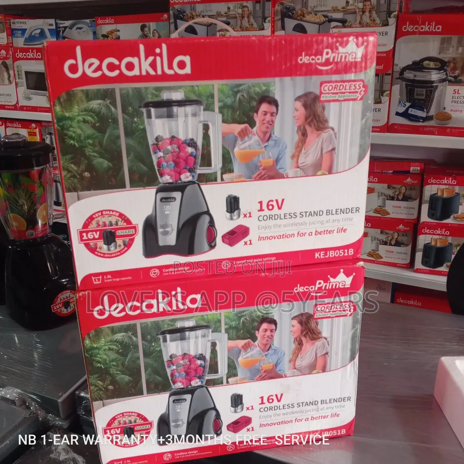 Implore Decakila Cordless Stand Blender 16v