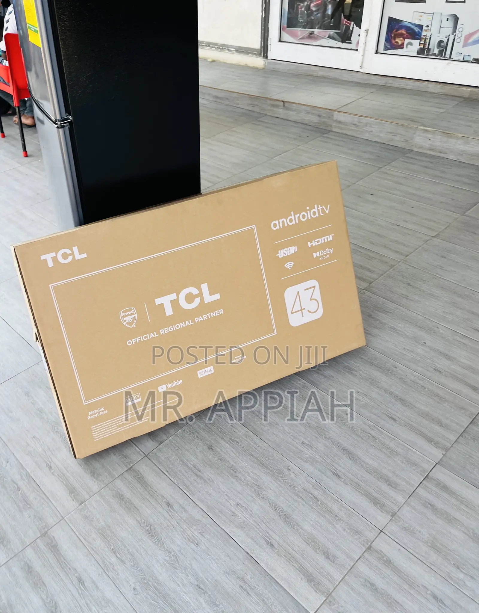 Classic TCL 43 Inch HDR Smart Screen Tv(Black) 
