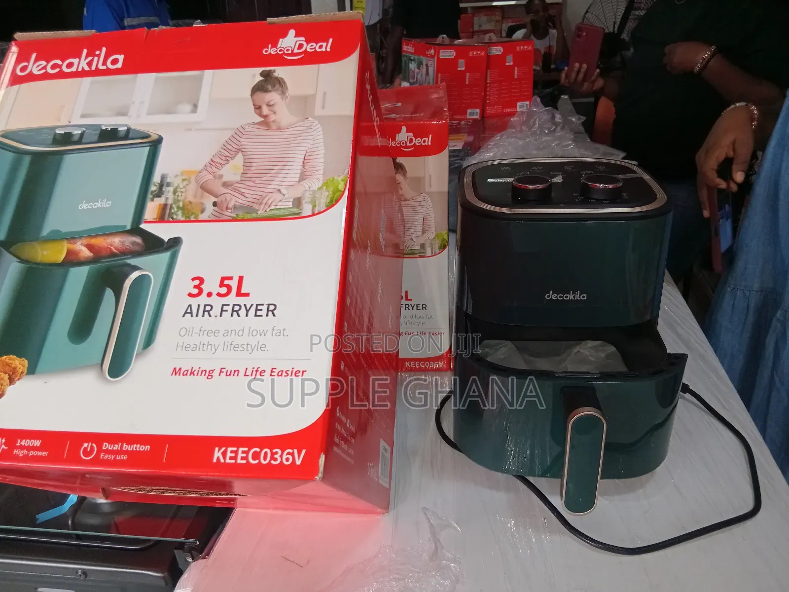 3.5l Oil Free Air Fryer, Decakila Healthy Fry