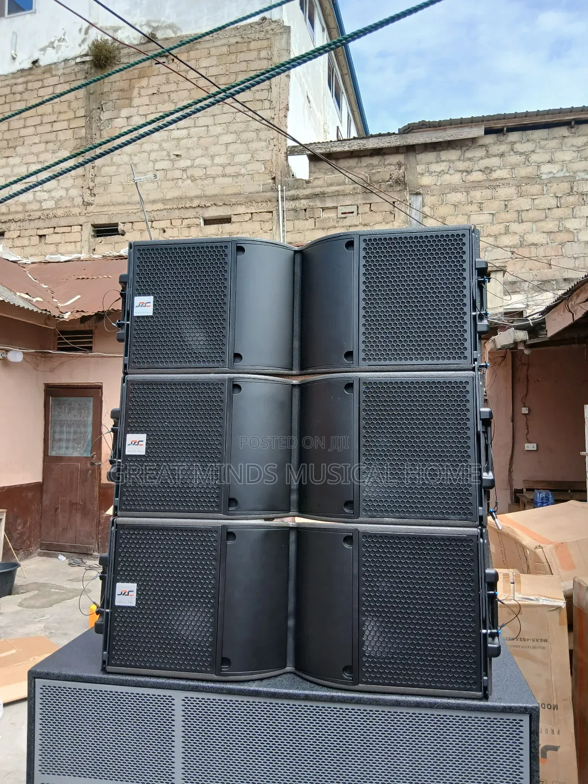 Jac 12 Inches Line Arrays and RCF Double Bass Full Set