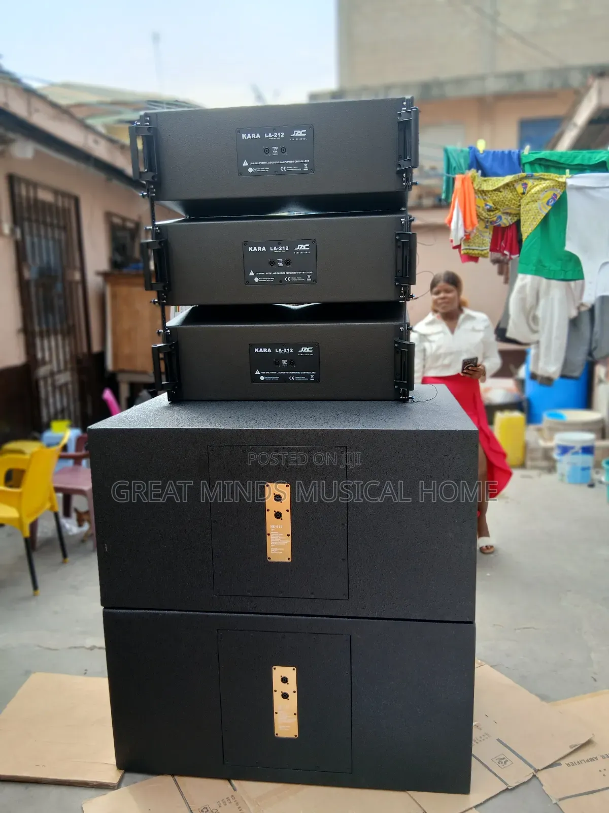 Jac 12 Inches Line Arrays and RCF Double Bass Full Set