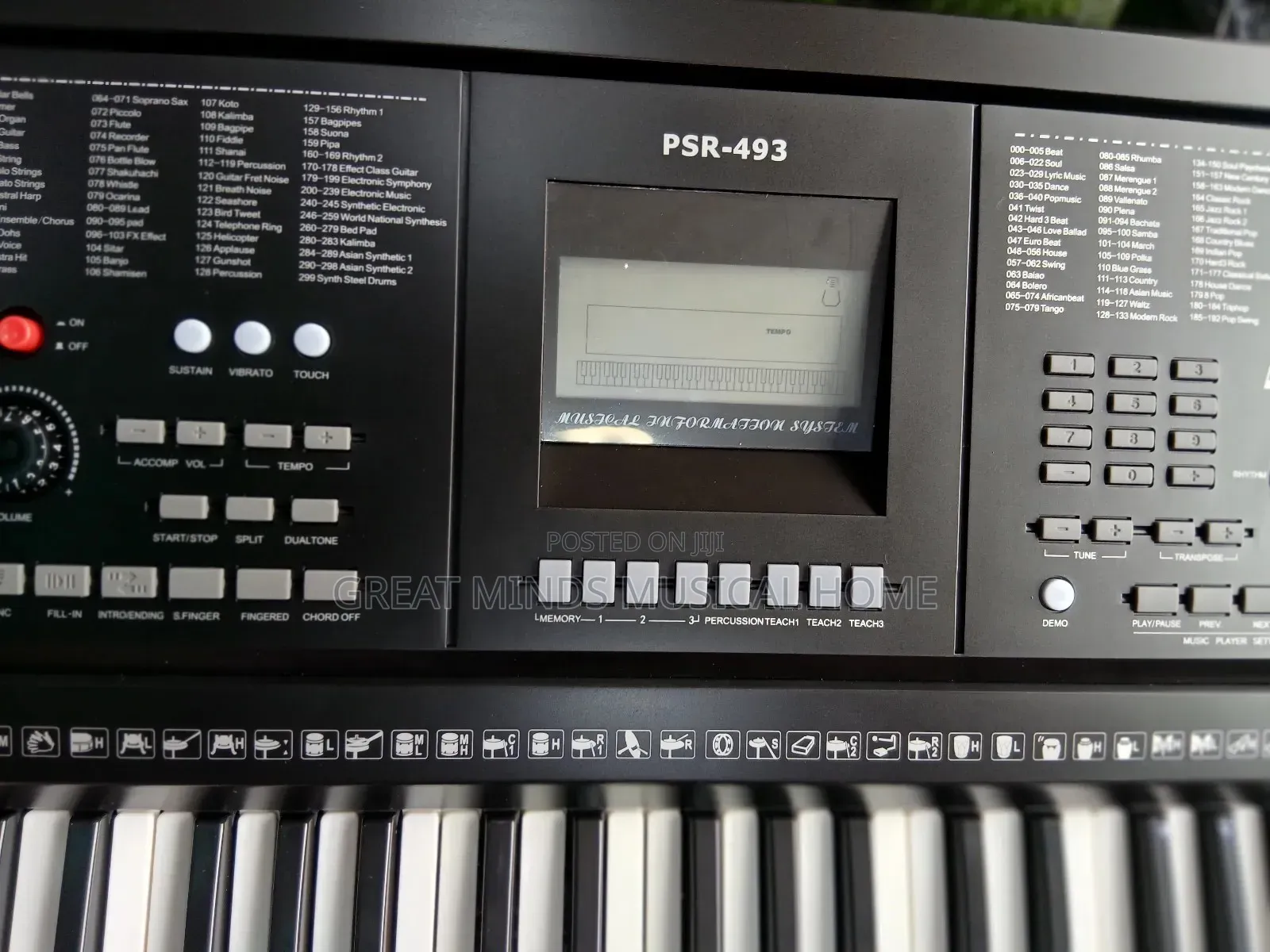 GLS PSR 493 Keyboard