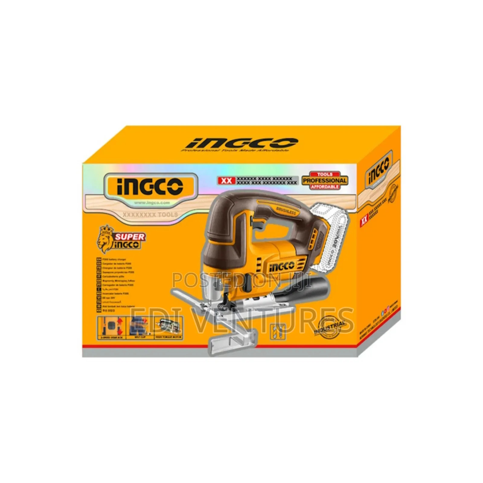 Ingco Cordless Jig Saw (Battery and Charger Sold Separately)