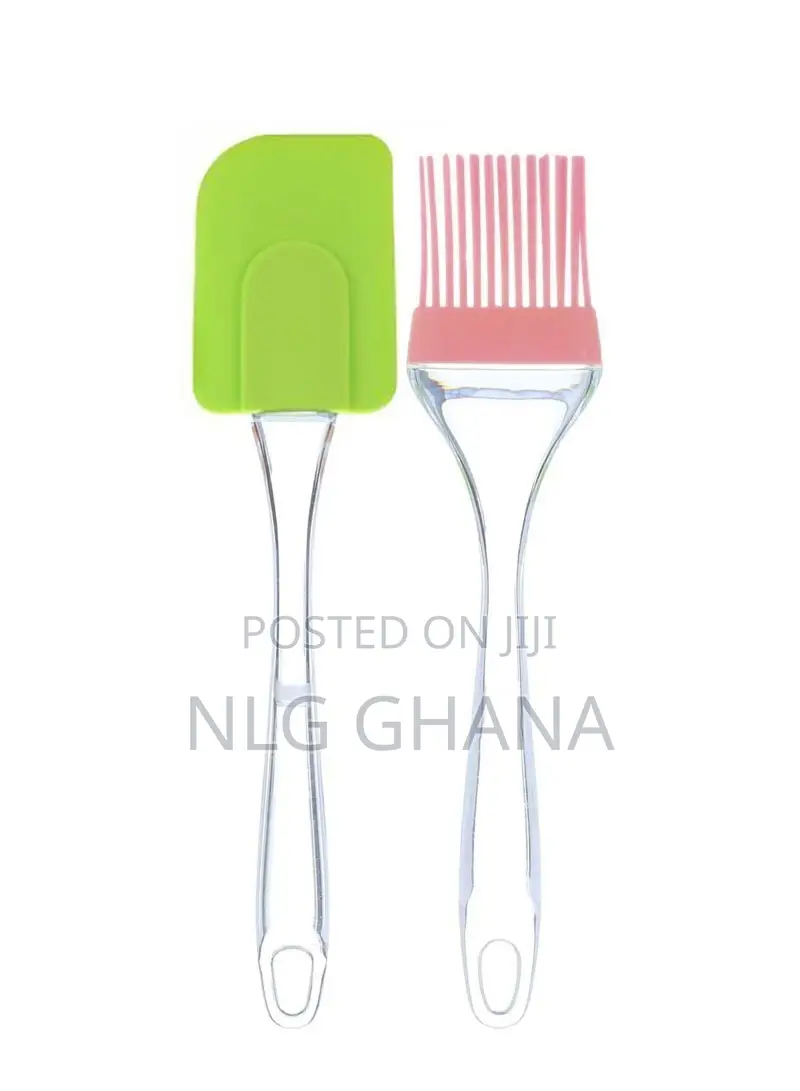 2 PCS Silicon Spatula and Brush (L7.9 X W1.96)Inch. Ghx2202