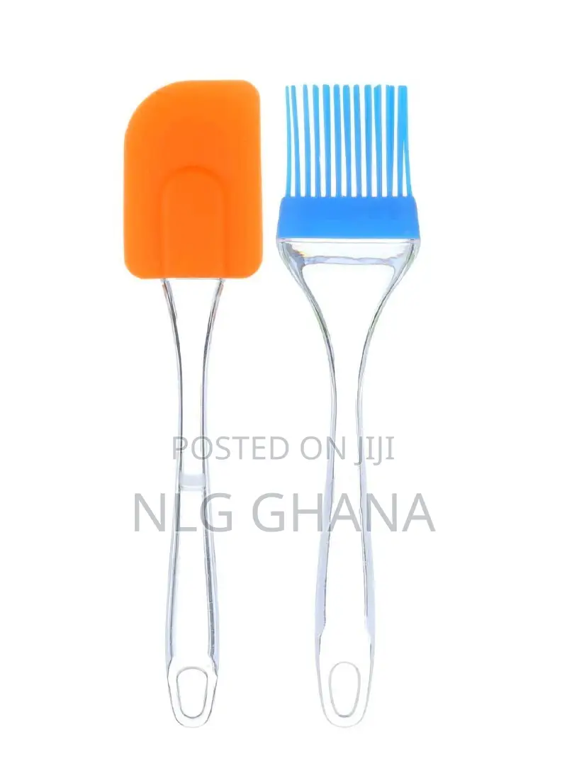 2 PCS Silicon Spatula and Brush (L7.9 X W1.96)Inch. Ghx2202