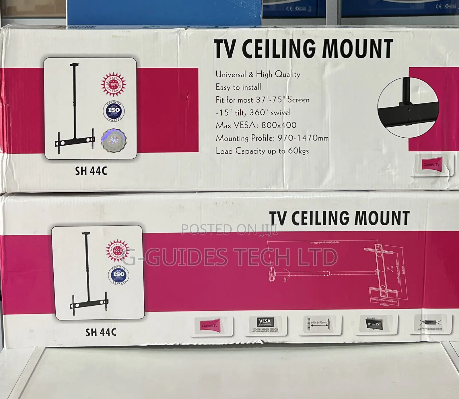 Skill Tech Sh-44c Tv Ceiling Mount 26"~75" ,Ceiling Tv Mount