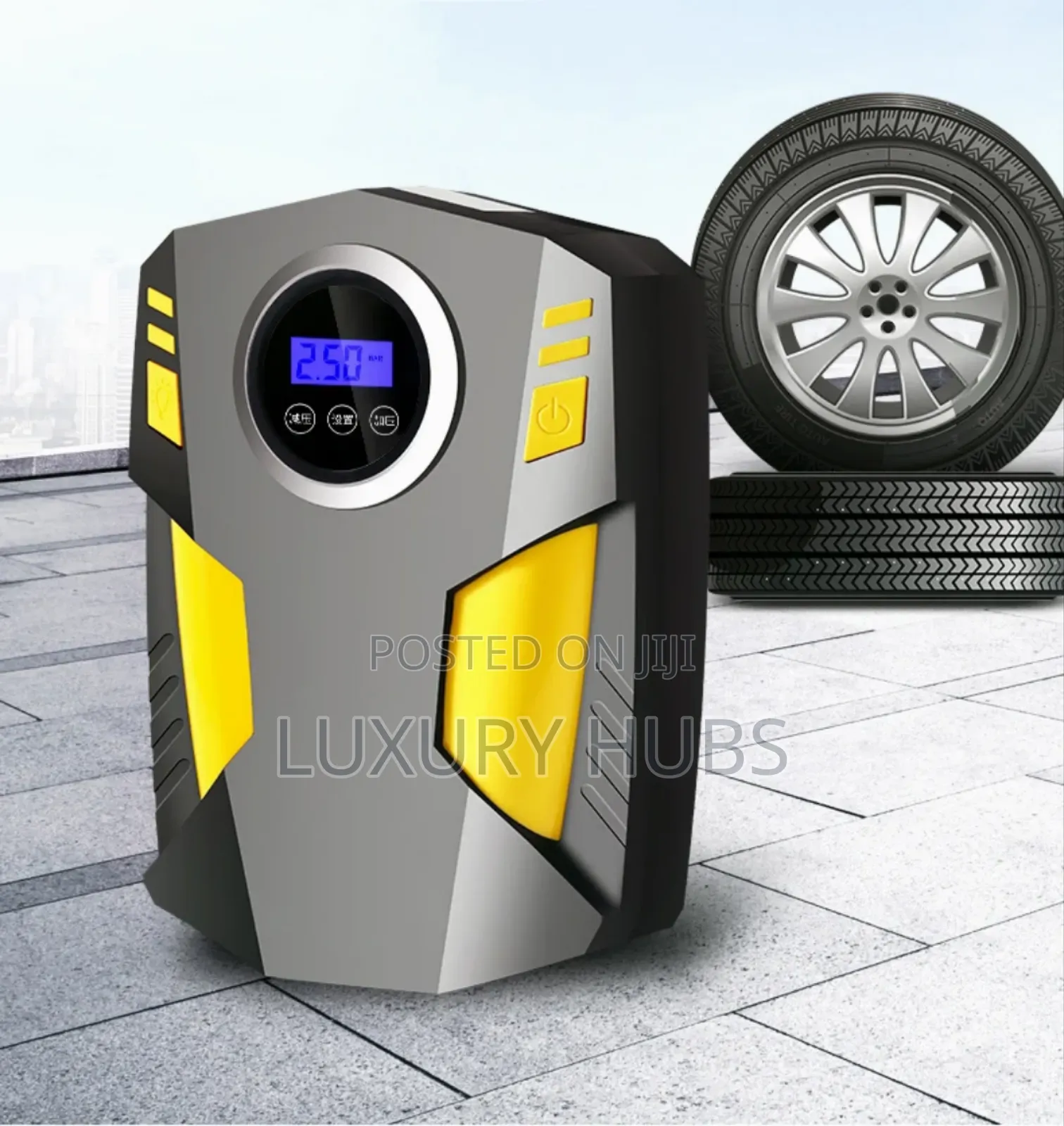 Automatic Car/Bike Tire Air Compressor (Vehicles)