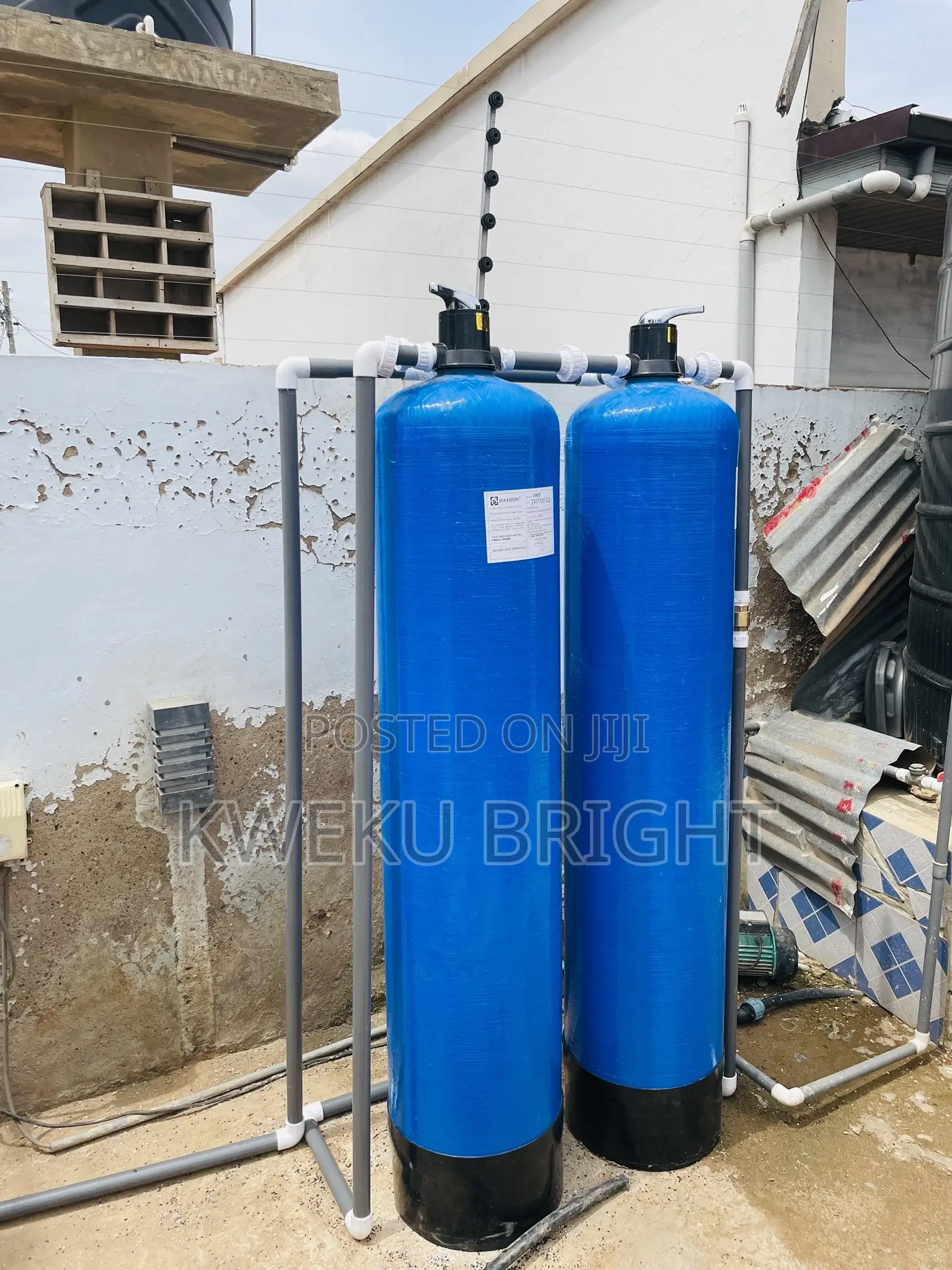 Setup for Iron Treatment and Any Hardness in Water