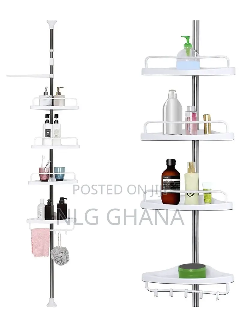 4 Tier Bathroom Corner Wall Shelf Storage Rack. Ghx3143