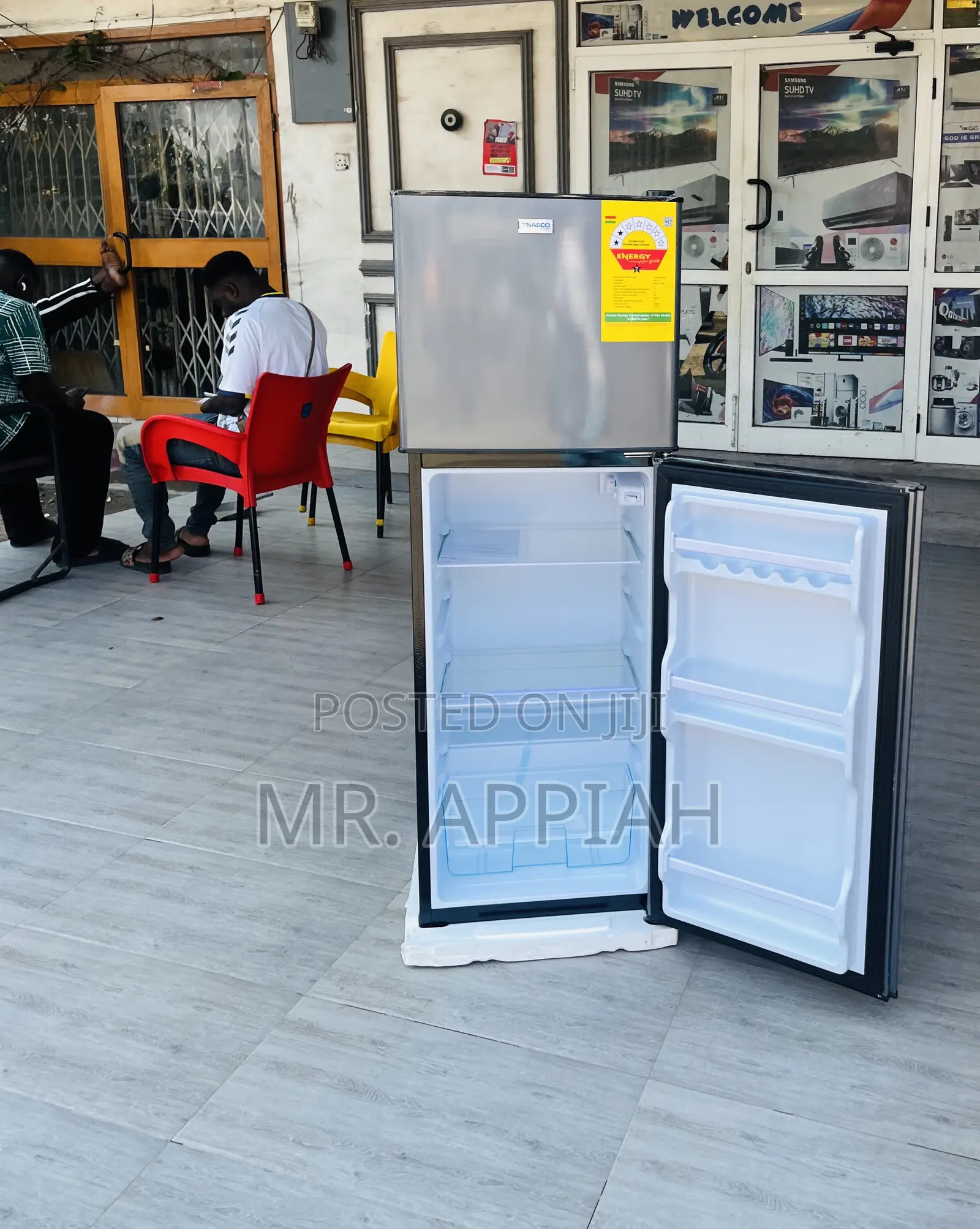 Energy Sufficient Nasco F2-18fl 2 Door Fridge(Gray) 