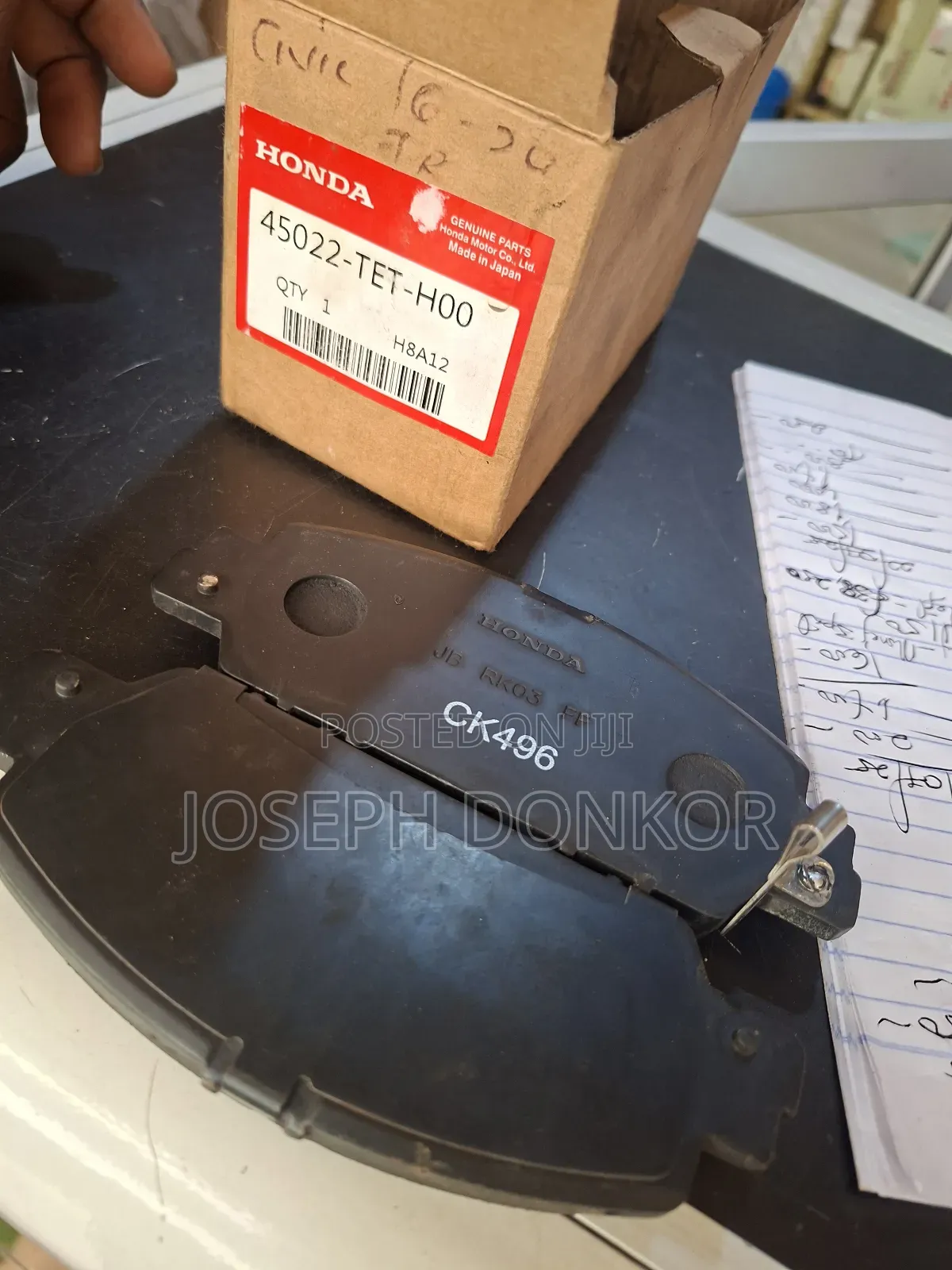 Original Civic Front Brake Pad 2016,2017,2018,2019,2020,2021