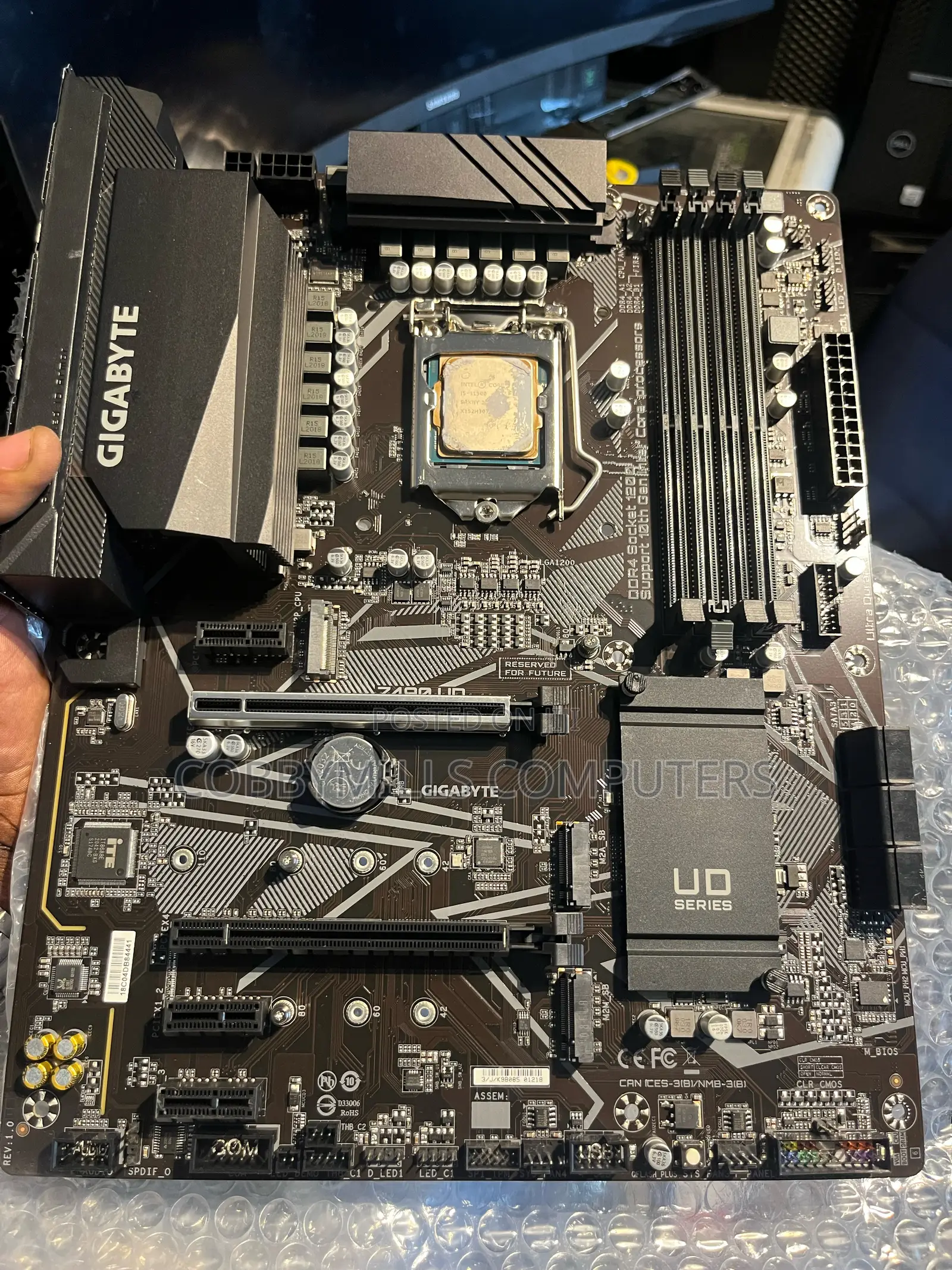 Gigabyte Z490-ud Mobo + I5-11500 Cpu