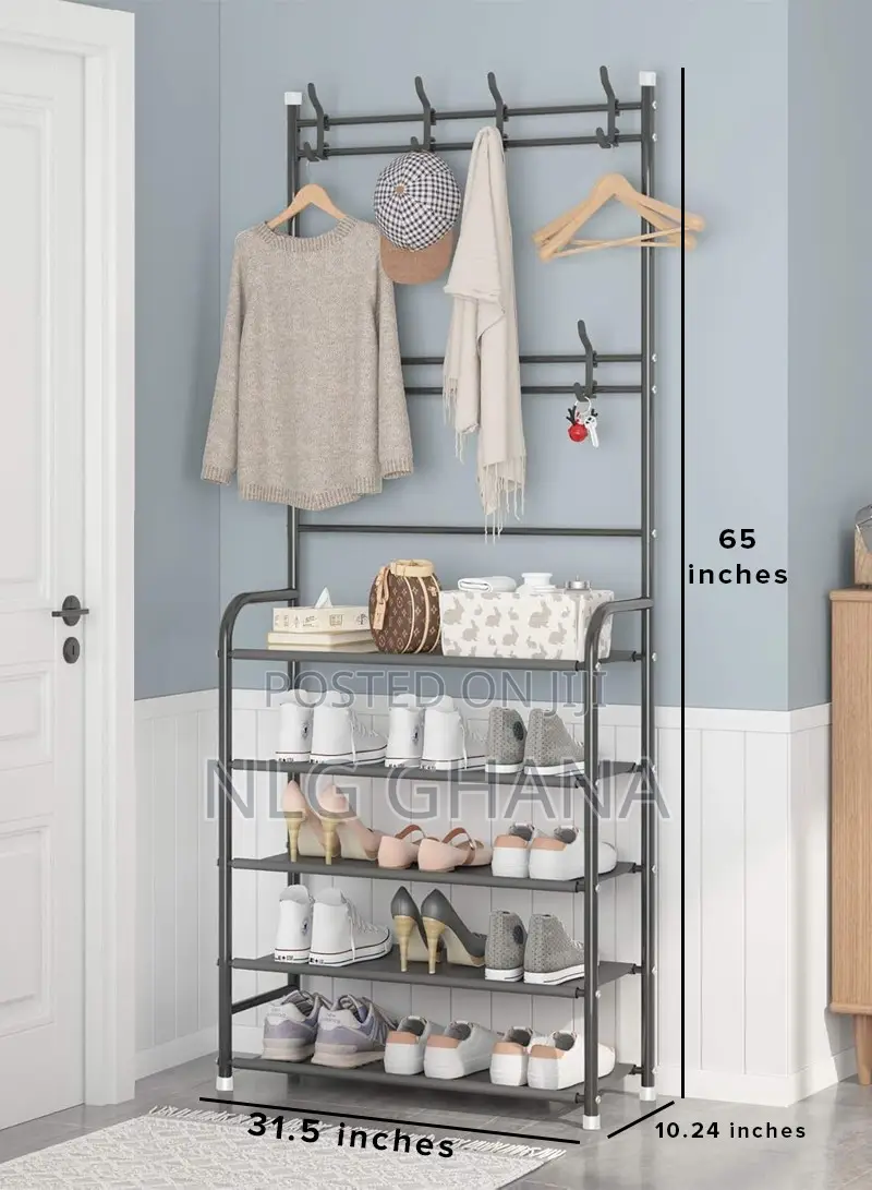 4-Layer Entrance Shoe Rack Sturdy Hall Tree Storage Ghx3649