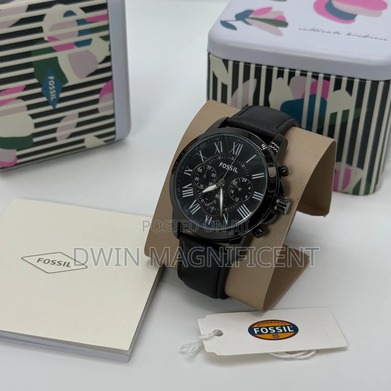 Original Fossil Men’S Chronograph Watch – Leather