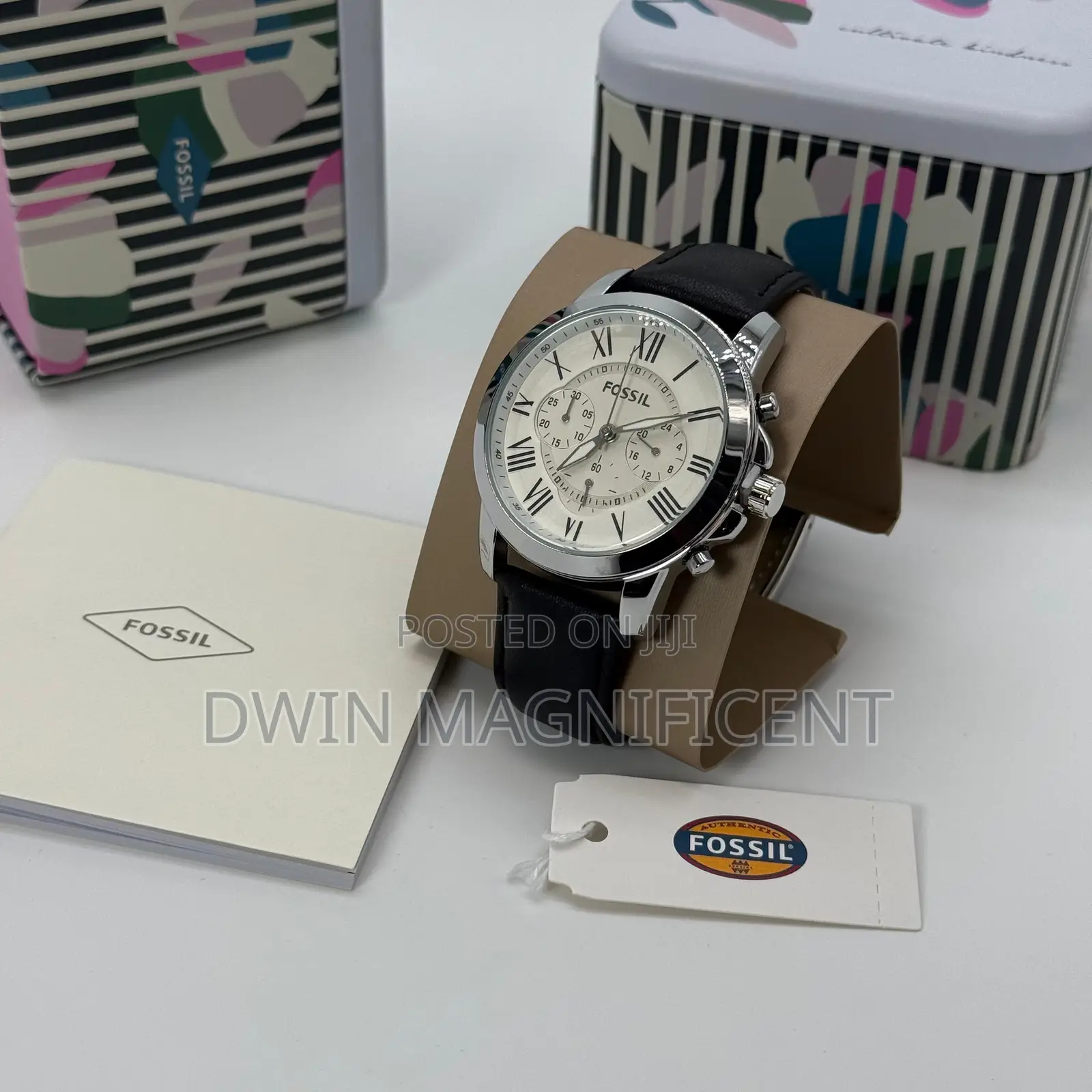 Original Fossil Men’S Chronograph Watch – Leather