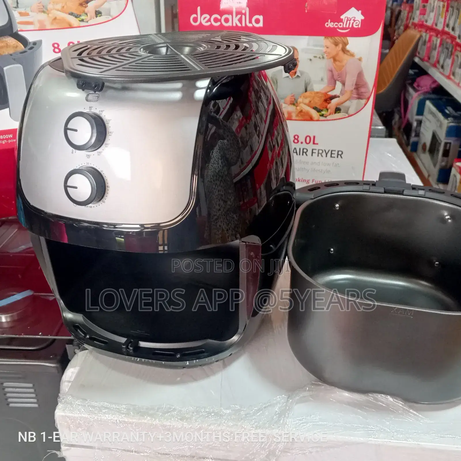 Power Saving Decakila 8.0l Decakila Air Fryer