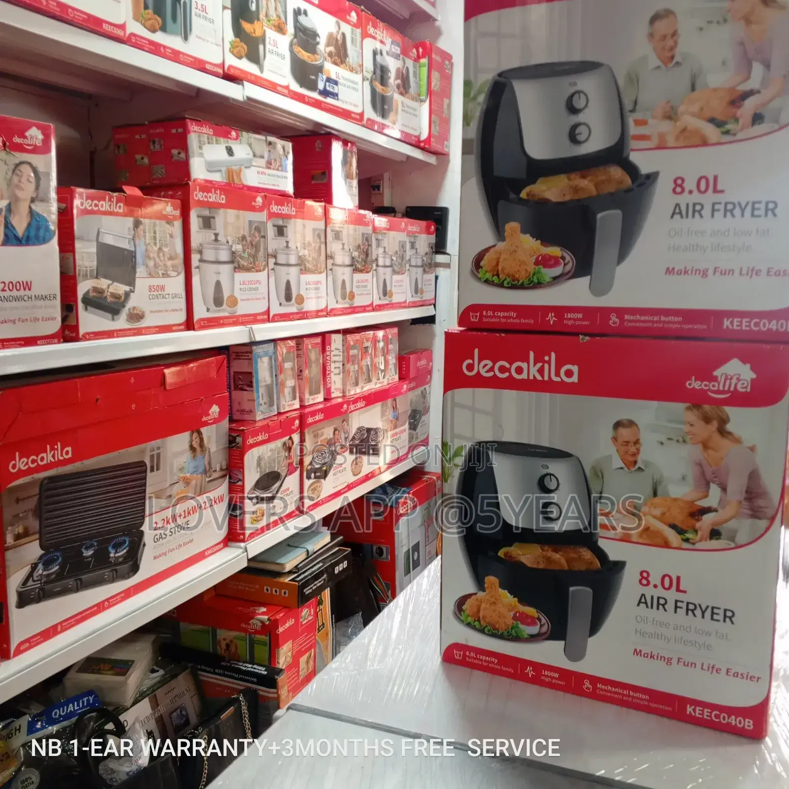 Considerate Decakila 8.0l Decakila Air Fryer