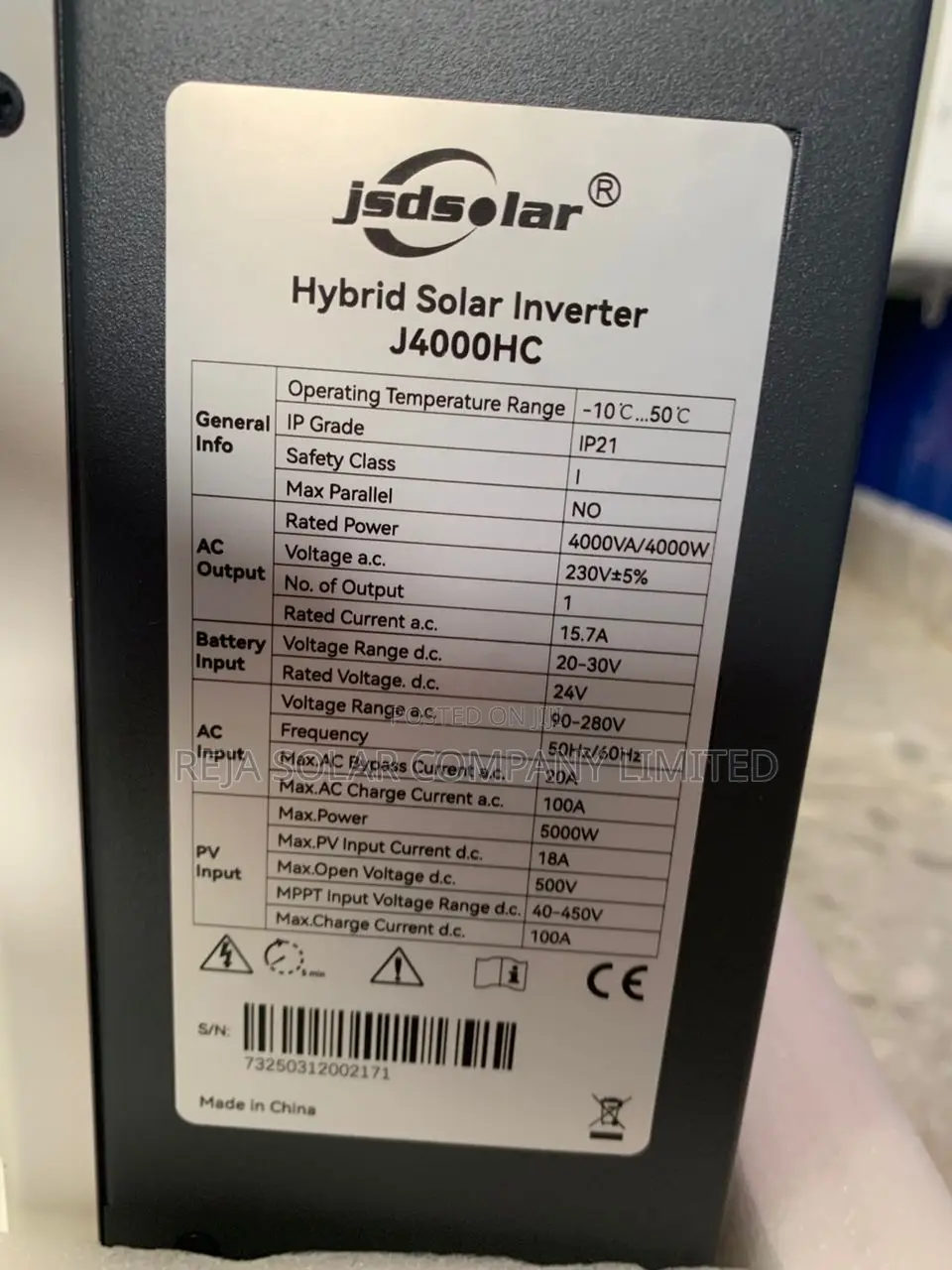 JSD 4000w 24v Solar Hybrid Inverter