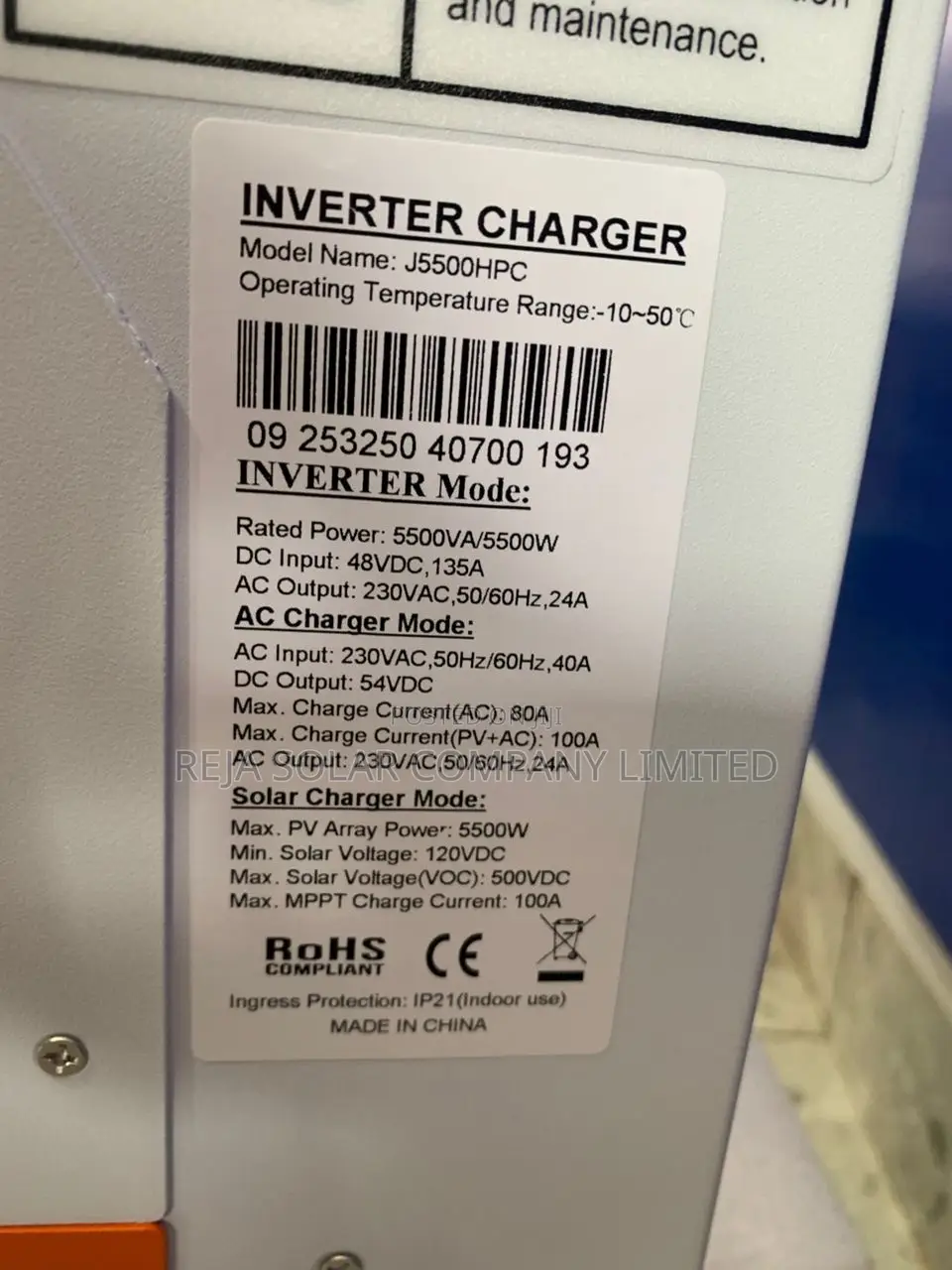 JSD Solar 5500w 48v Hybrid Inverter for Sale