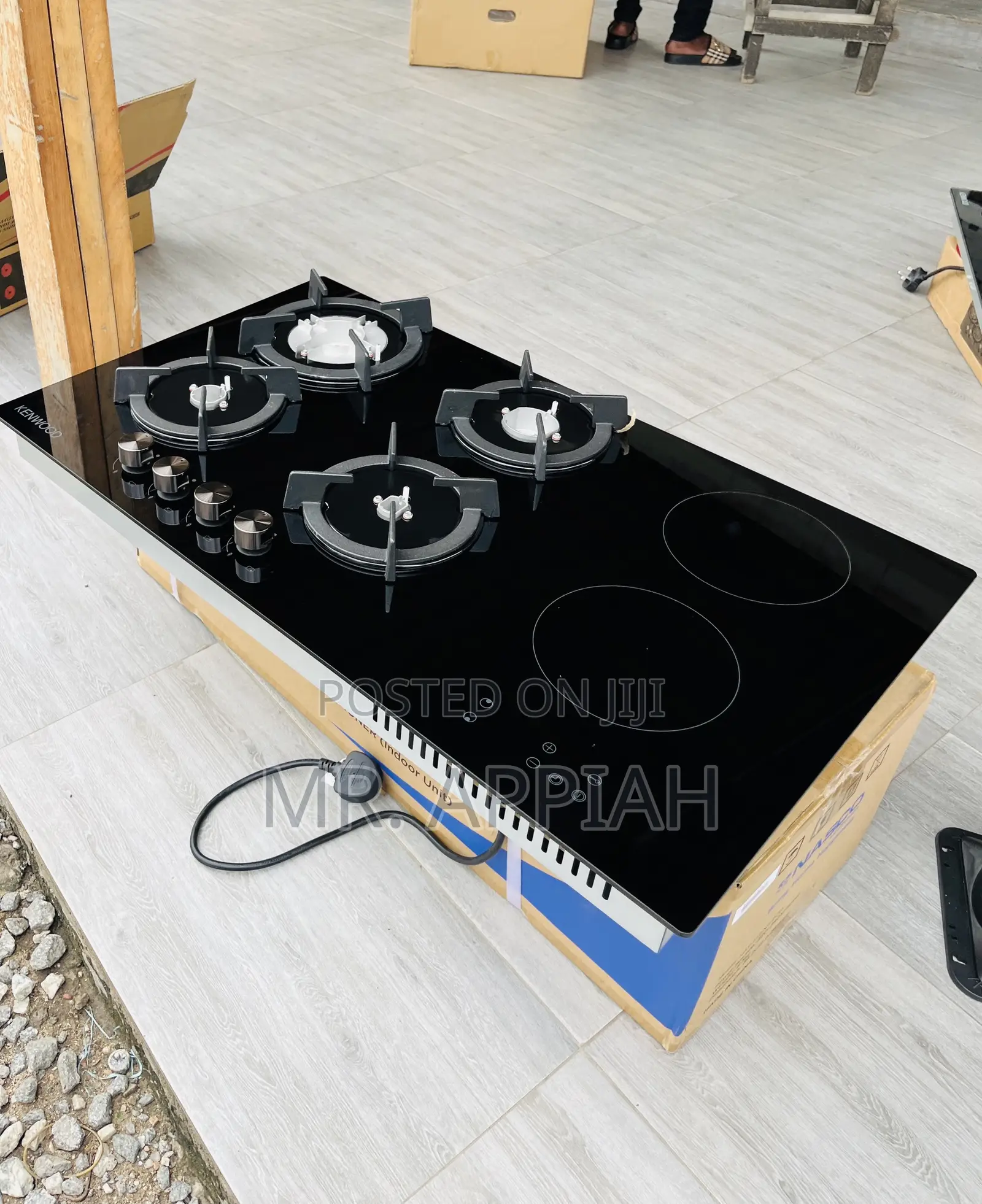 Most Durable Kenwood 90cm 4 Gas + 2 Electric Tempered Glass