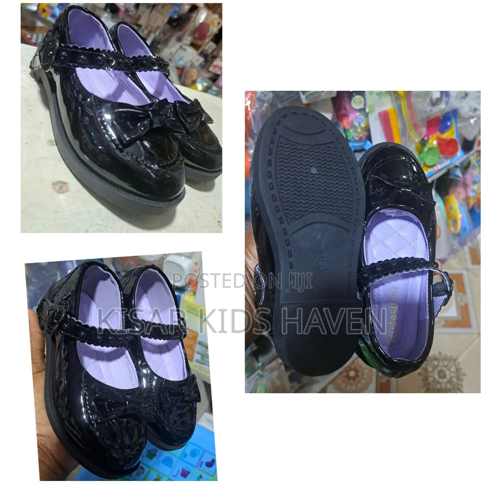 Gogoreous Girls Black Shoe Size 25 and 27 ( Reduced to Clear)