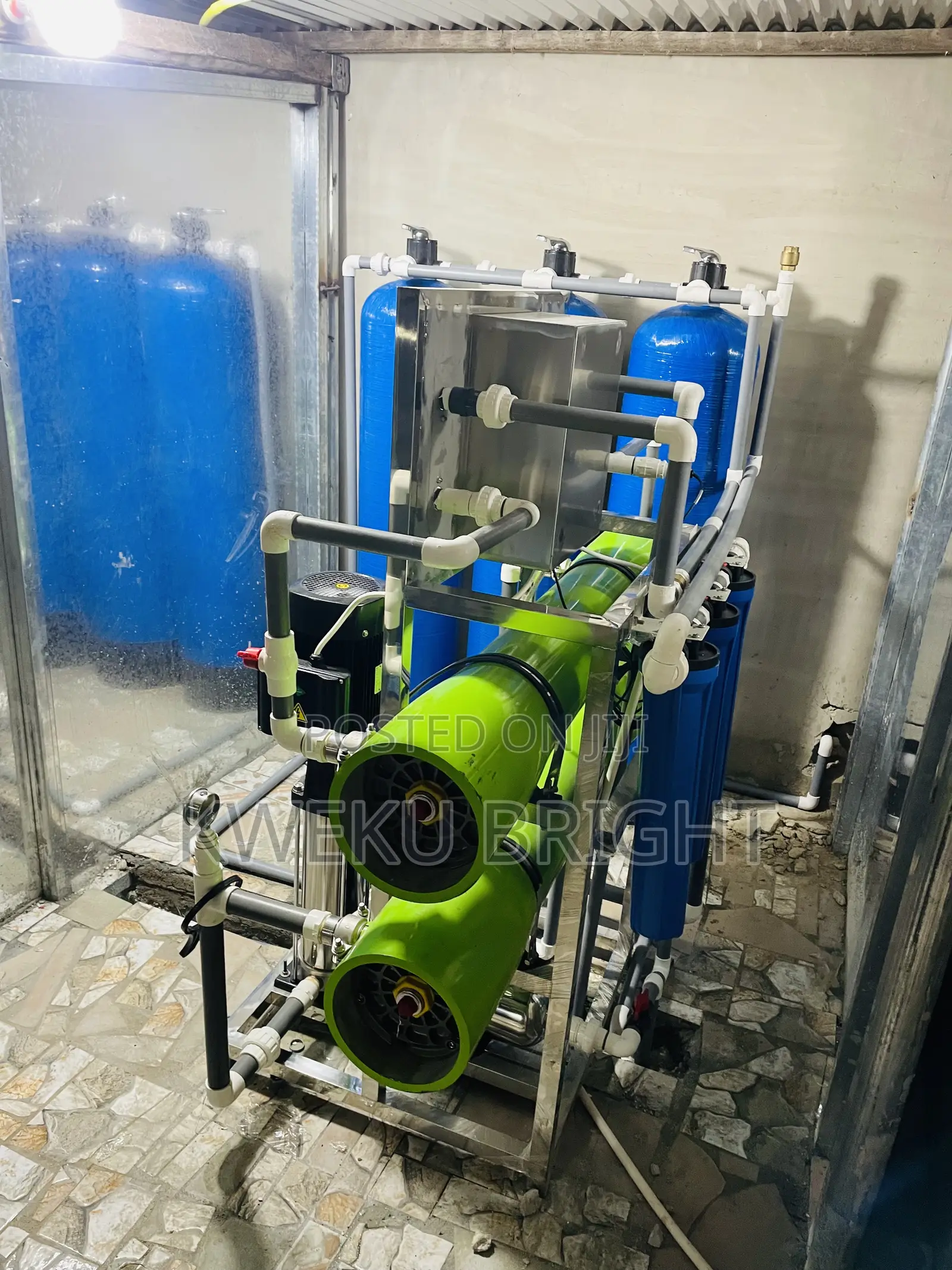 2000 LTR Per Hour Water Treatment Machine . Stainless Steel
