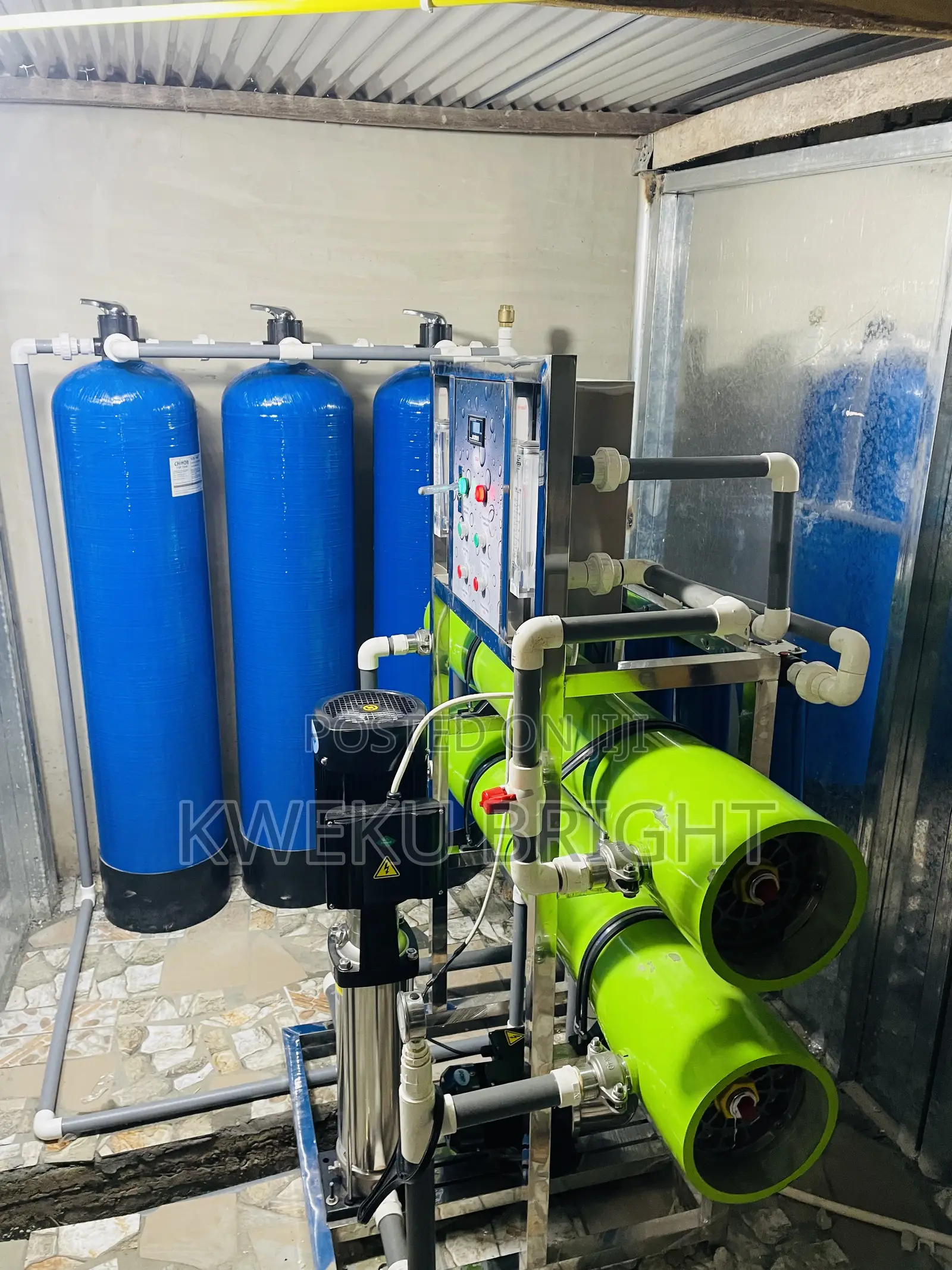 2000 LTR Per Hour Water Treatment Machine . Stainless Steel