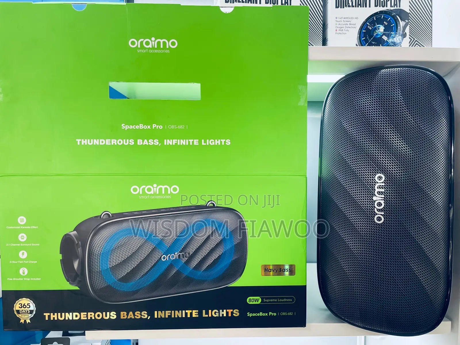 Oraimo Spacebox Pro 80w Karaoke-Support Wireless Speaker