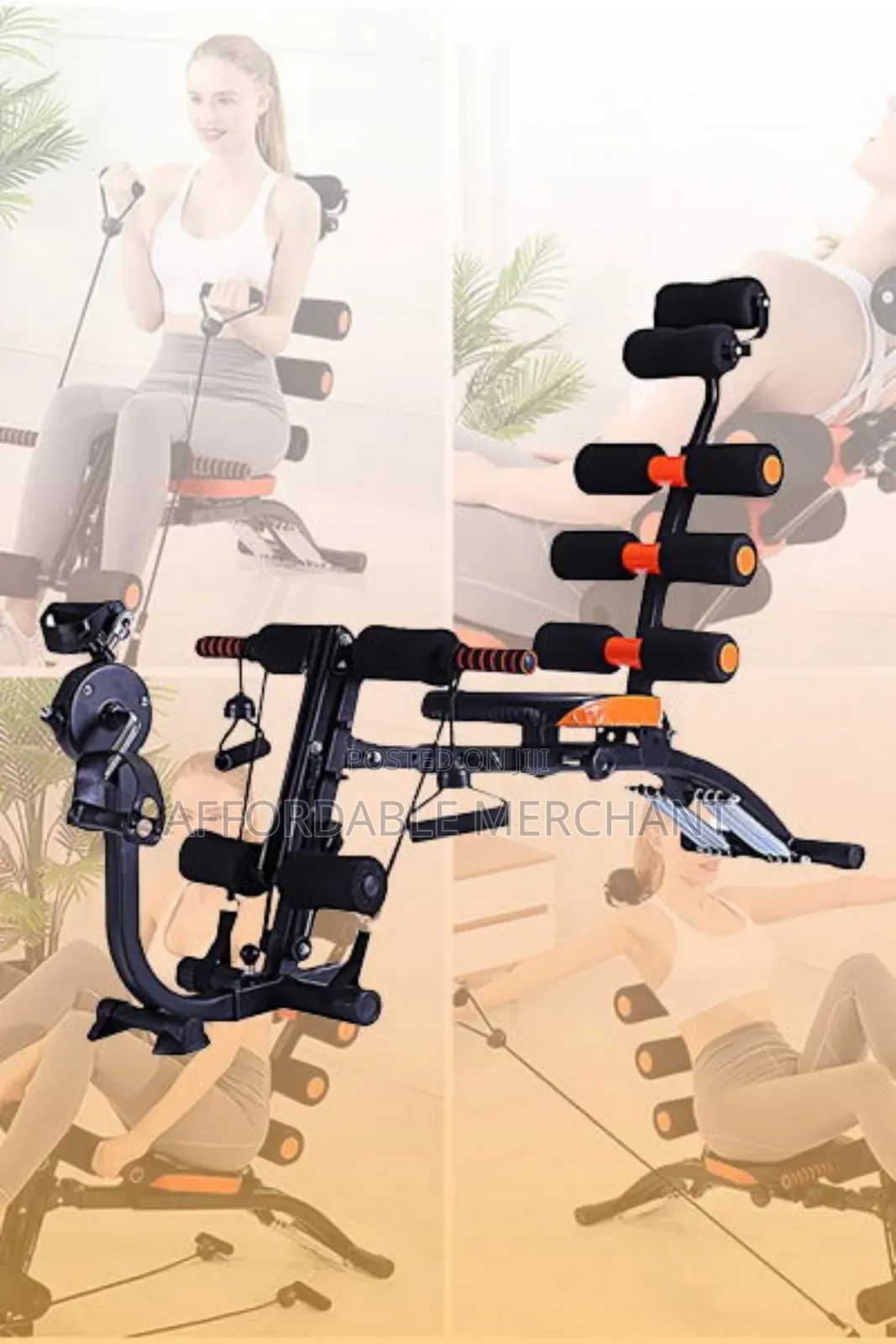 Six Pack Care Machine With Pedals/Seven Pack Exercise Bench