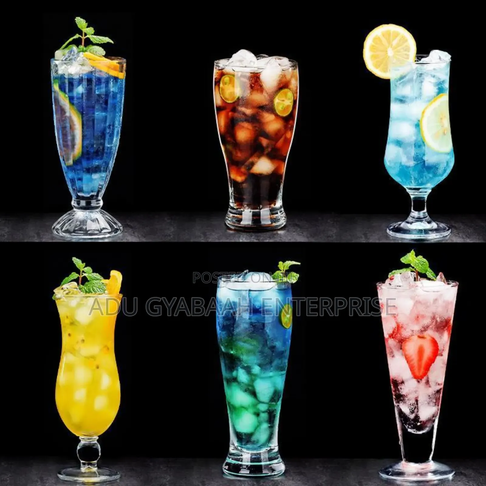 Cocktail Glass (Mixed 6pcs)