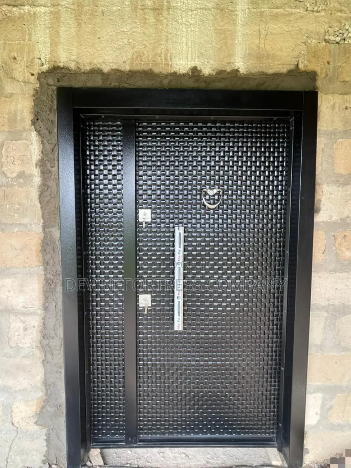 Quality Full Metal Black Door One N Half [ Affordable]