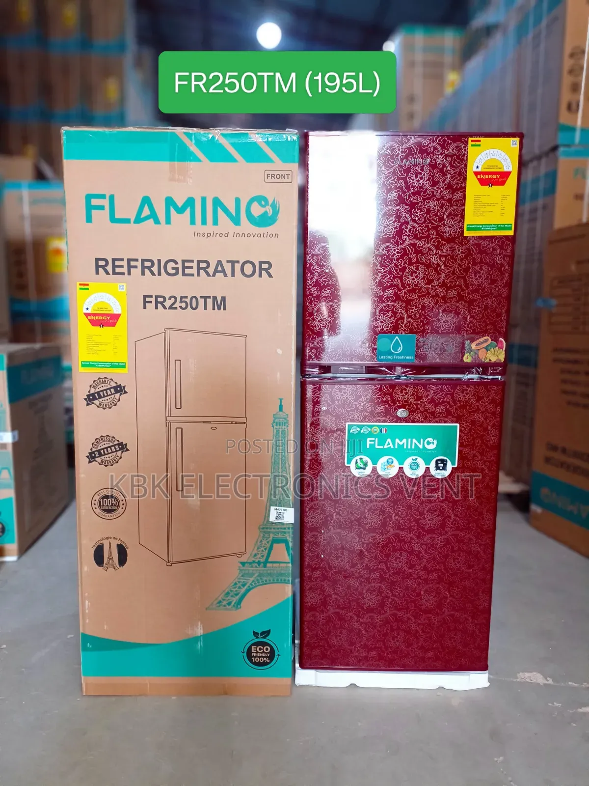 Flamino 195ltr Double Door Refrigerators