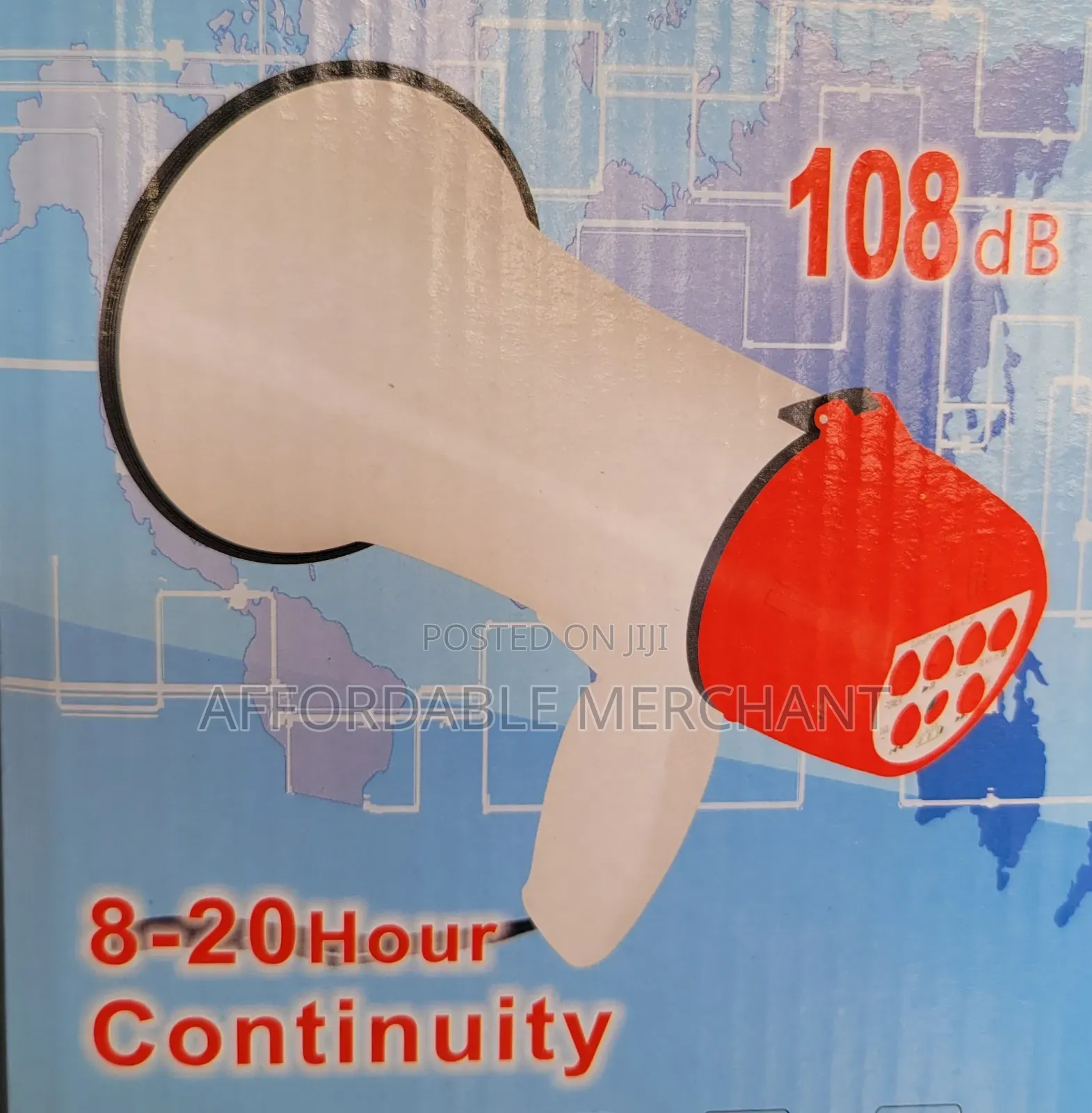 Portable Megaphone 108db - 8-20 Hours