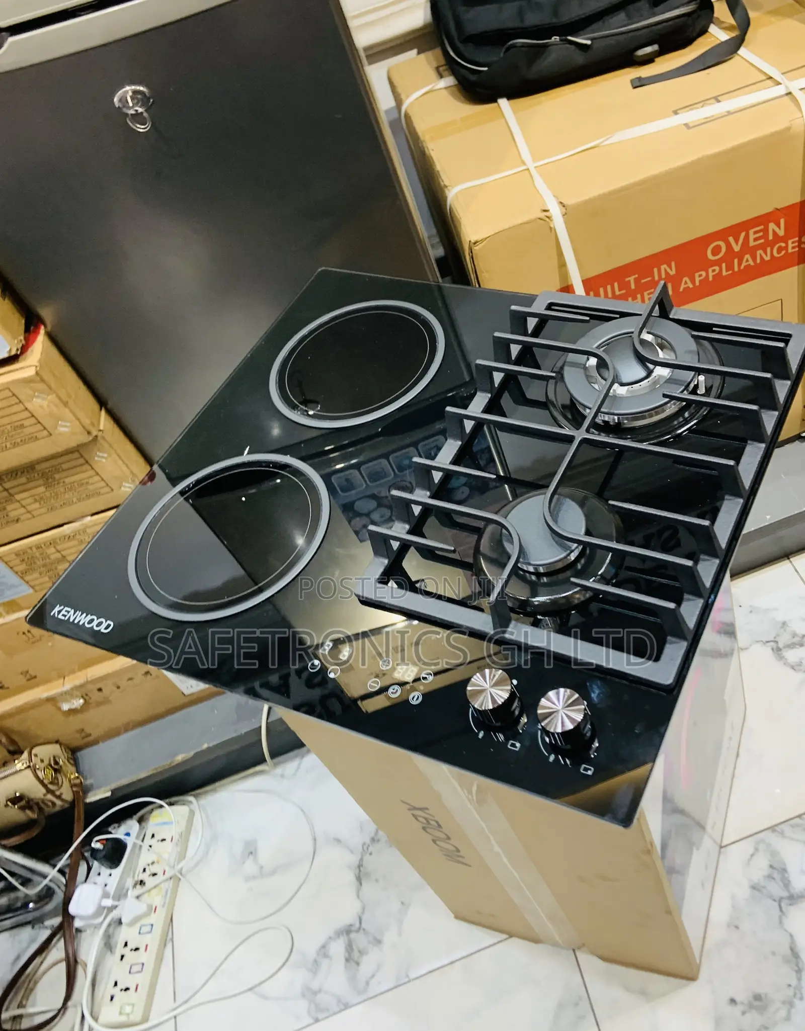 Reliable Built-in Black 60cm Kenwood 2 Electric 2gas Cooker