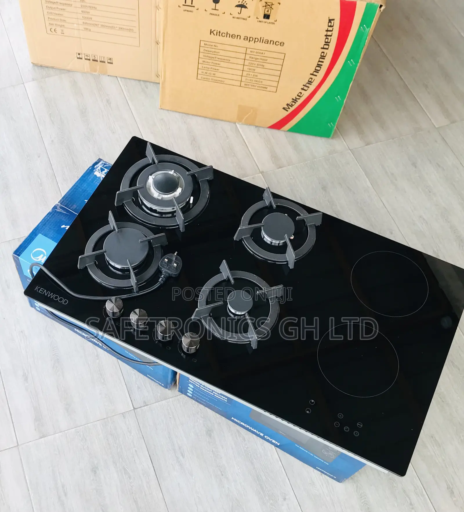 Shop Design 4 Gas Kenwood Built in Black 2 Electric Cooker