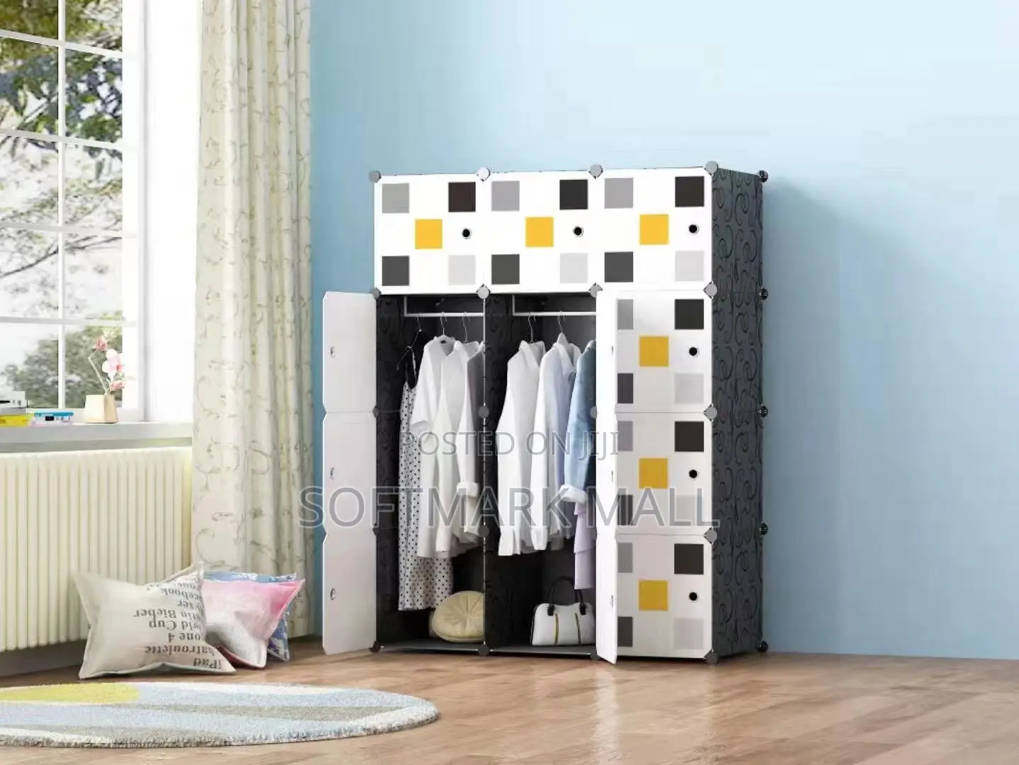 Super Durable 12 Cubes Plastic Wardrobe
