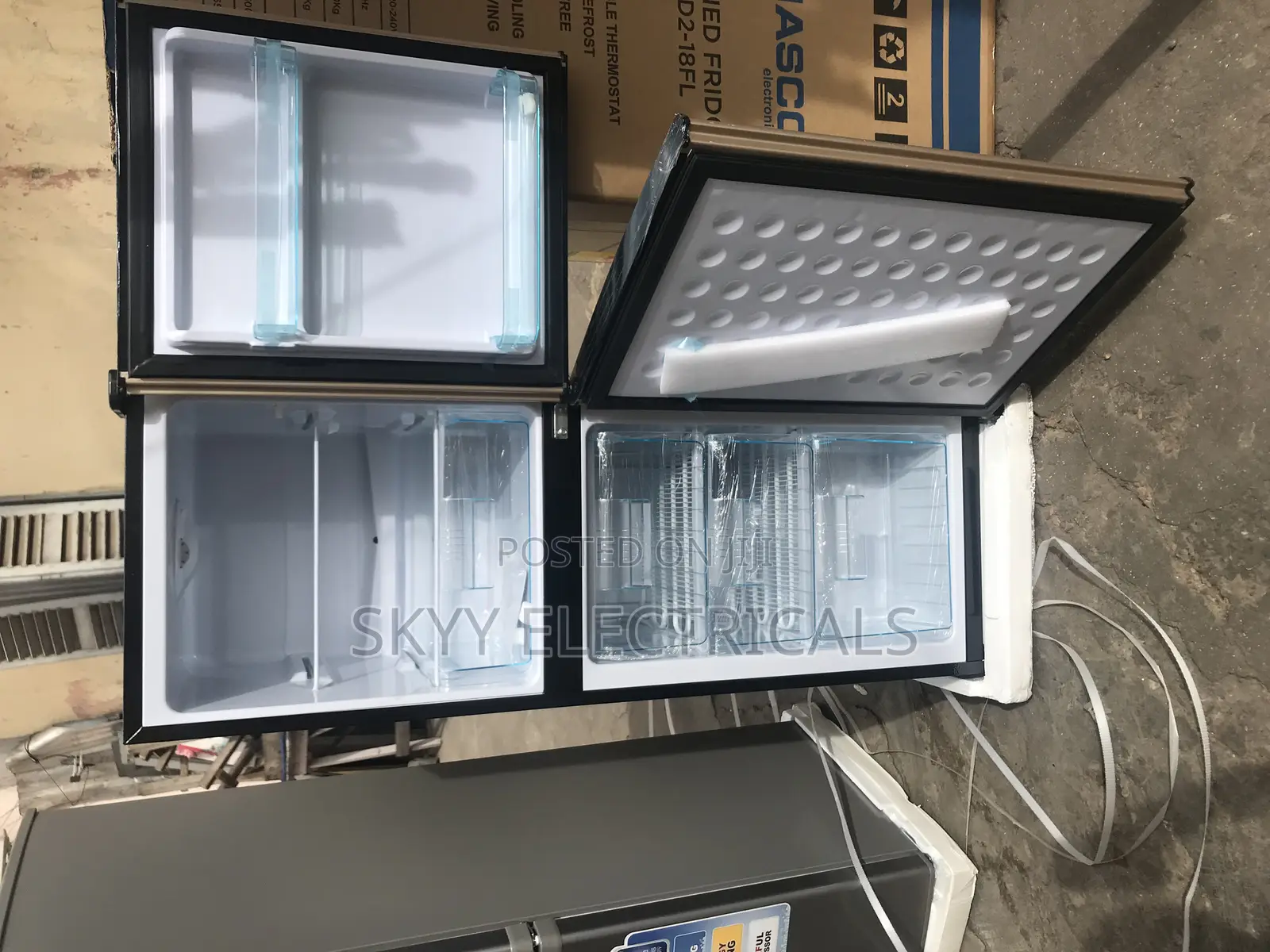 Nasco Nasf2-18fl 136liters Double Door Fridge