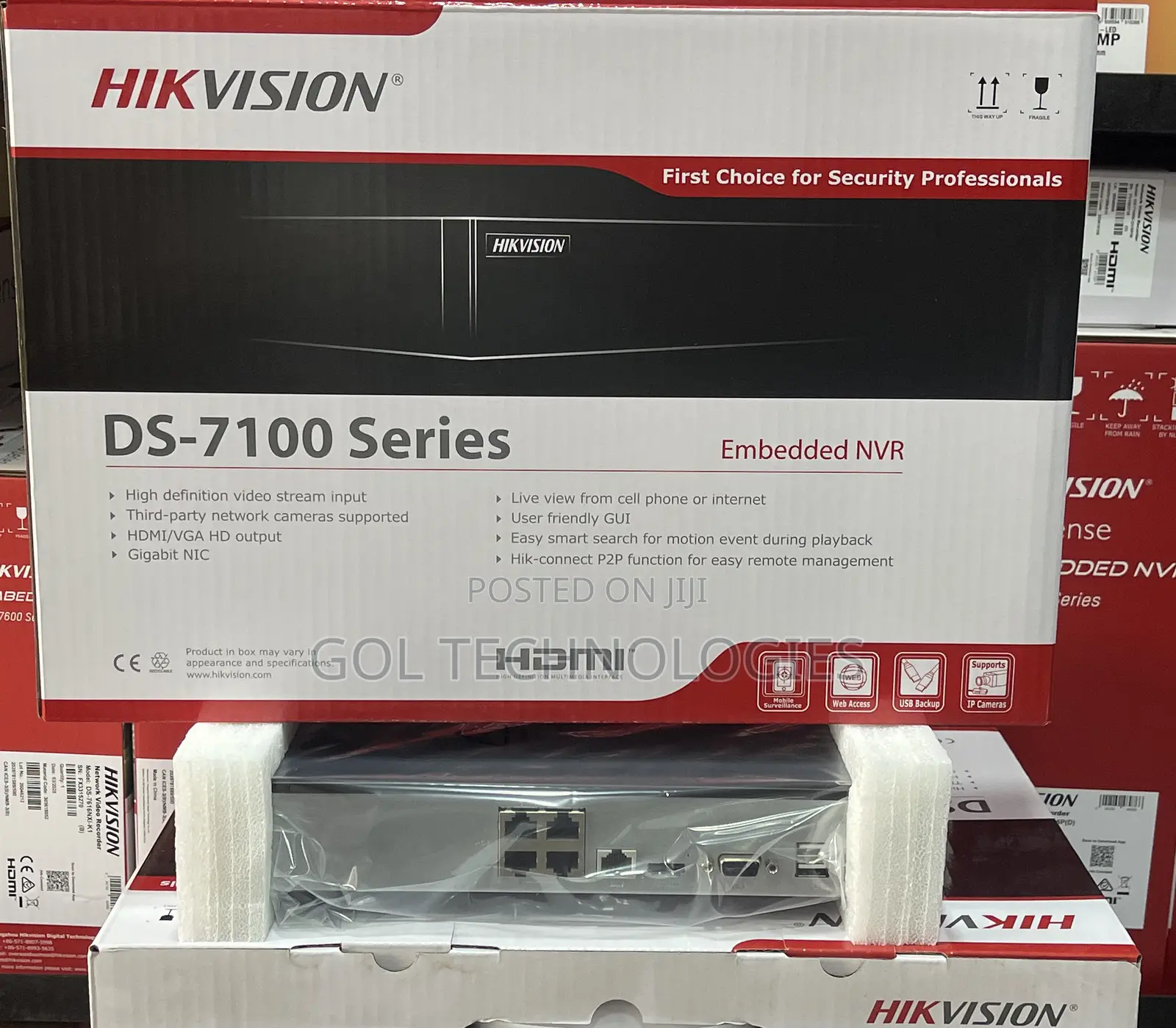 Hikvision Ds-7104ni-Q1/4p/M Embedded Poe NVR Ds-7100 Series