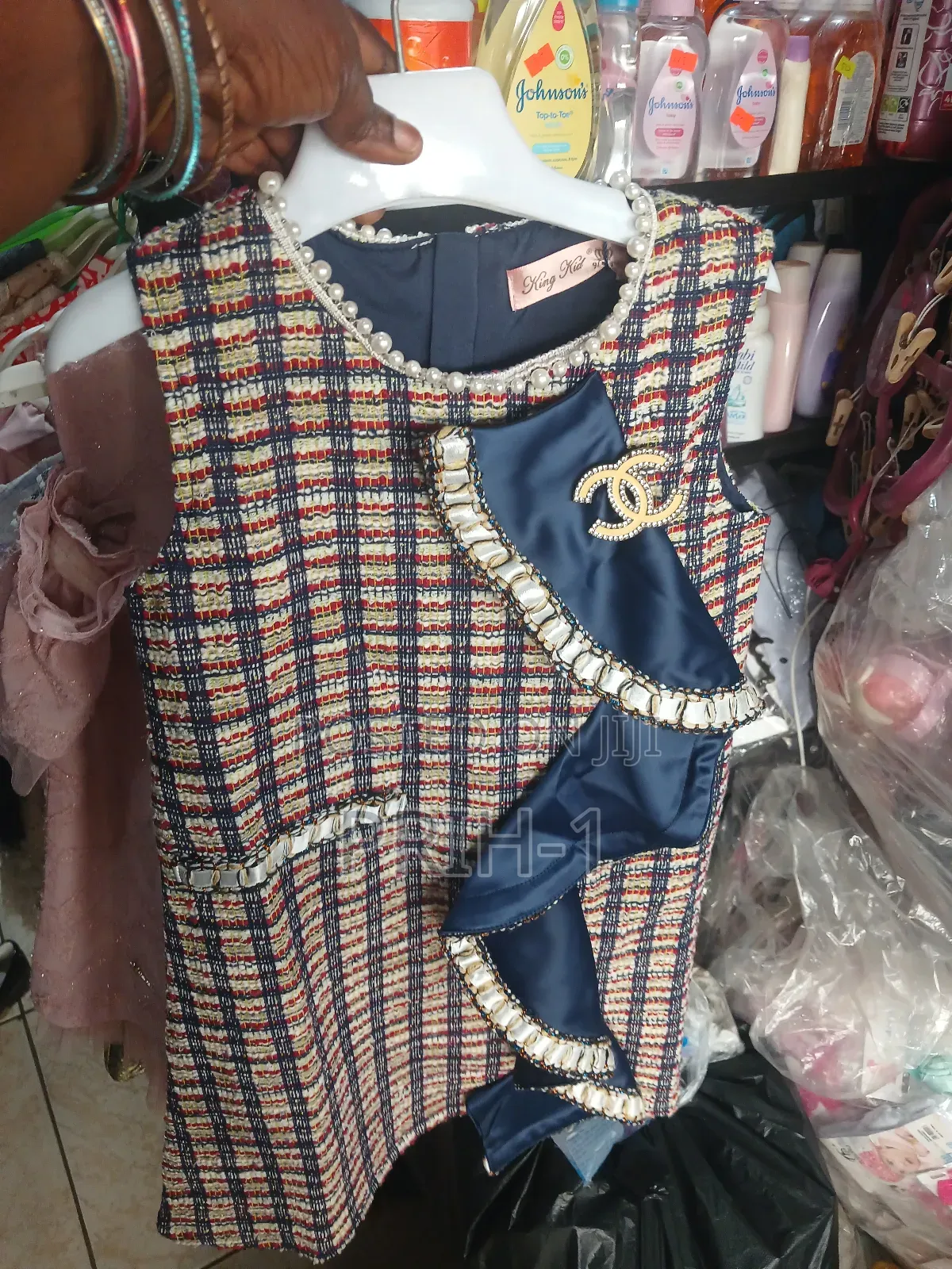 Girls Designer Dressvwith Broche