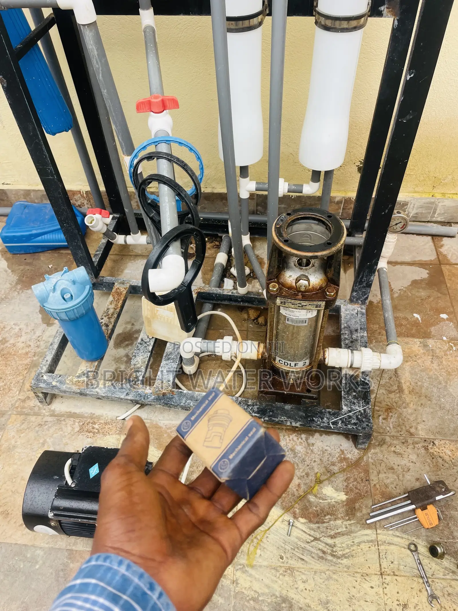 Changing of Mechanical Seal ( Pressure Pump Leakages)