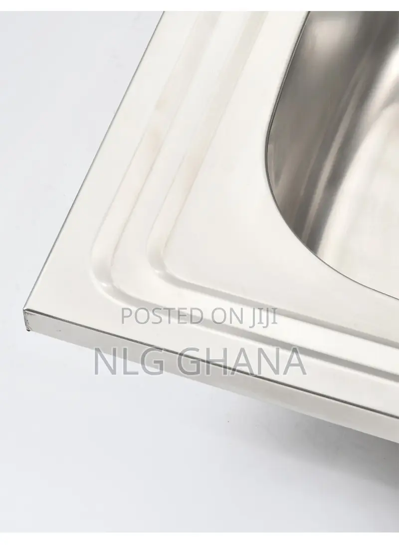 Shinny Finished Single Bowl Stainless Steel Kitchen. Ghx3722