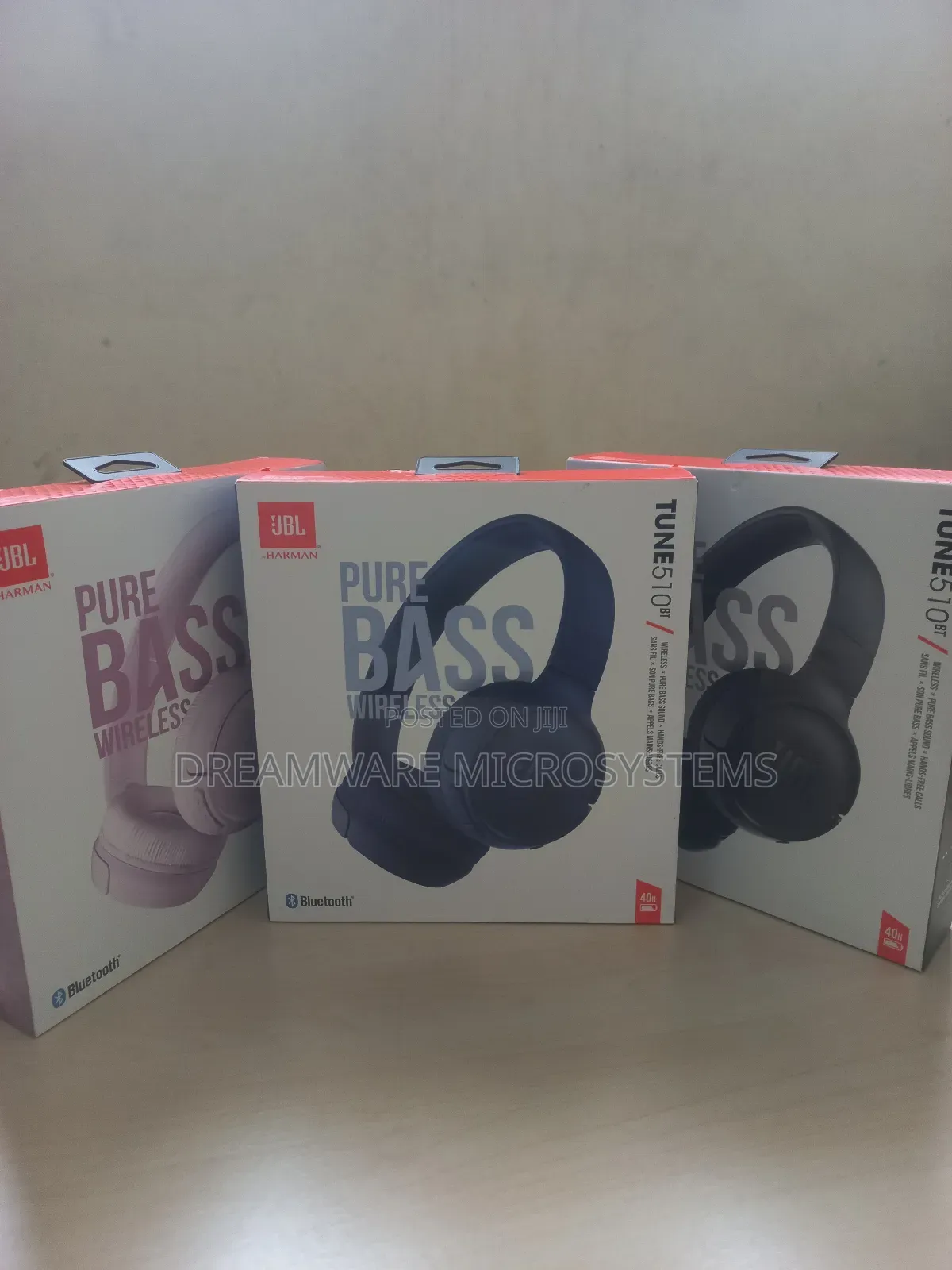 JBL Tune 510bt on-Ear Headphones With Purebass