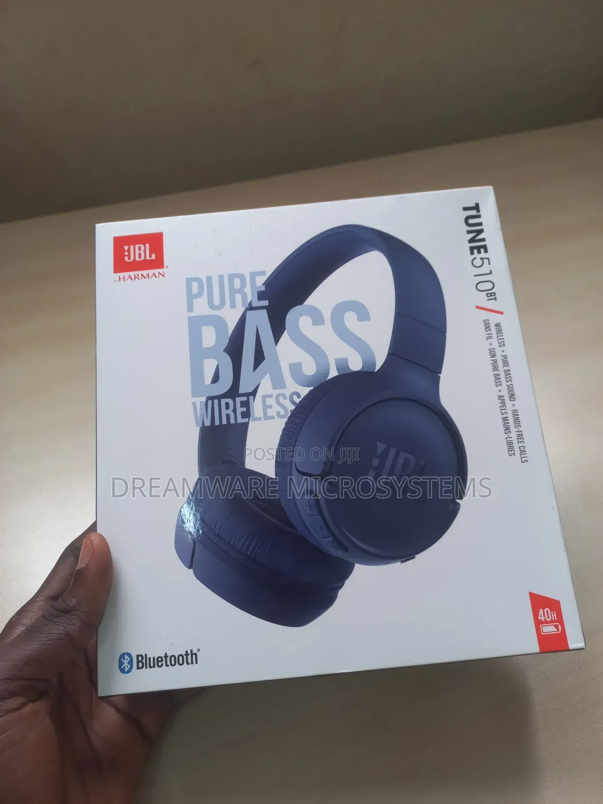 JBL Tune 510bt on-Ear Headphones With Purebass
