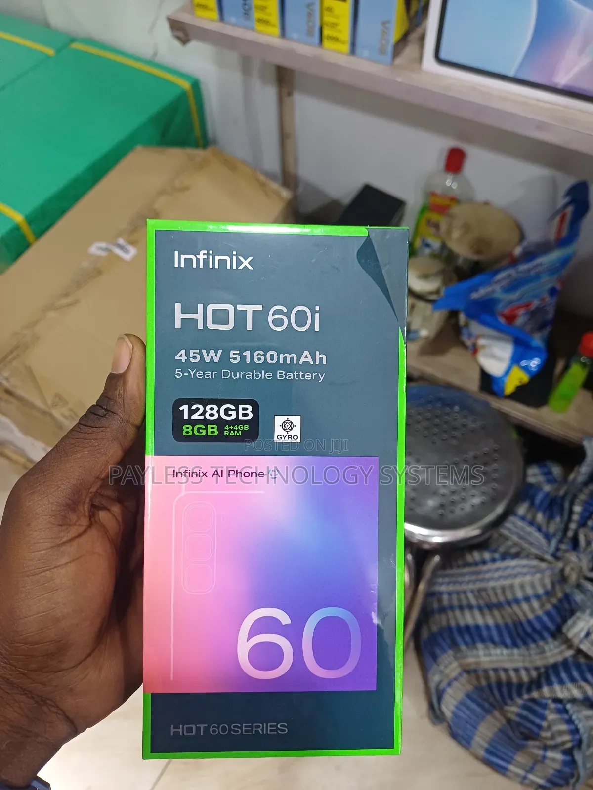 New Infinix Hot 60i 128 GB White
