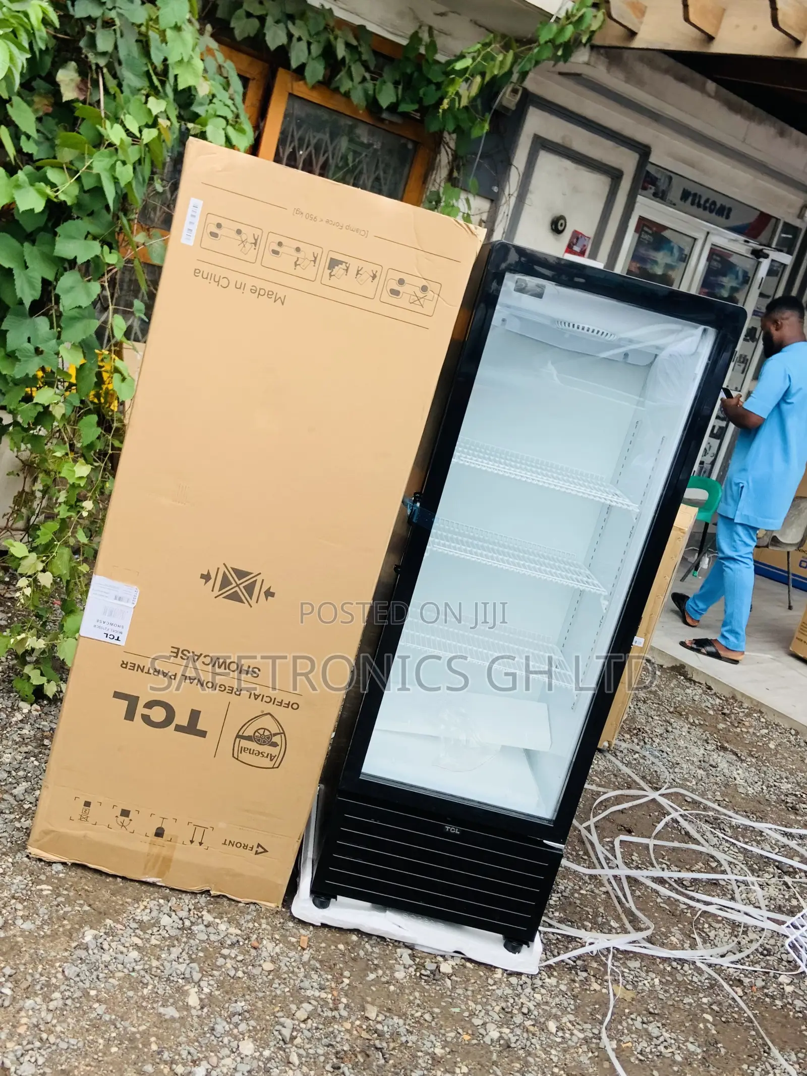 Order Classic Singledoor Black TCL 215 Liters Display Fridge