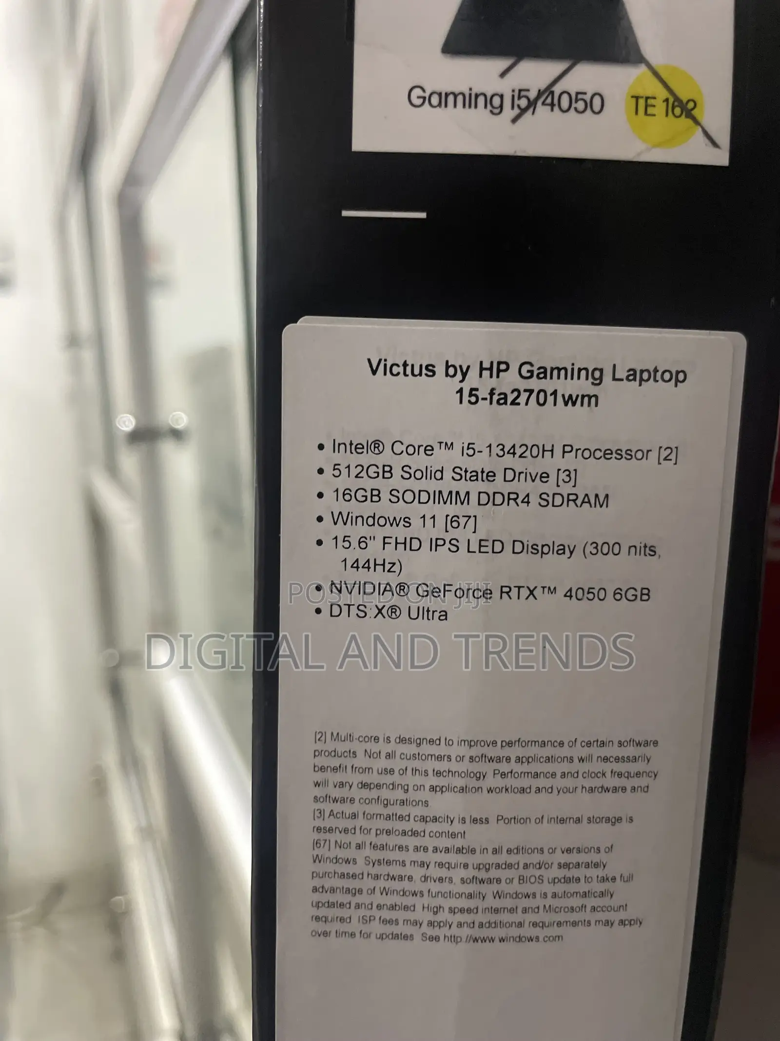 New Laptop HP Victus 15 16GB Intel Core I5 SSD 512GB
