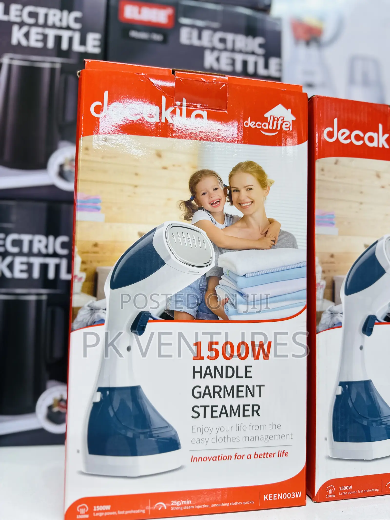 Decakita 1500w Handle Garment Steamer
