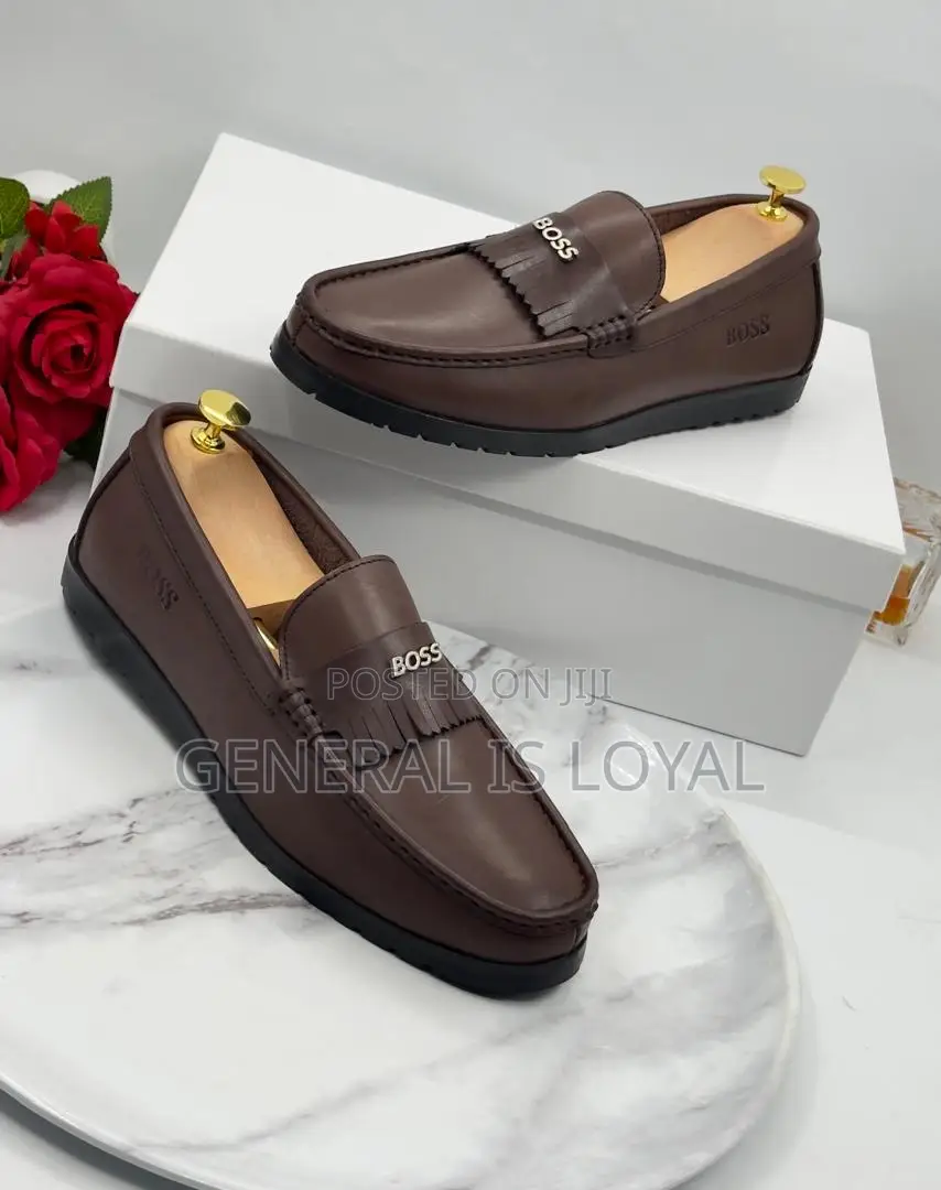 Boss Brown Simple Loafers