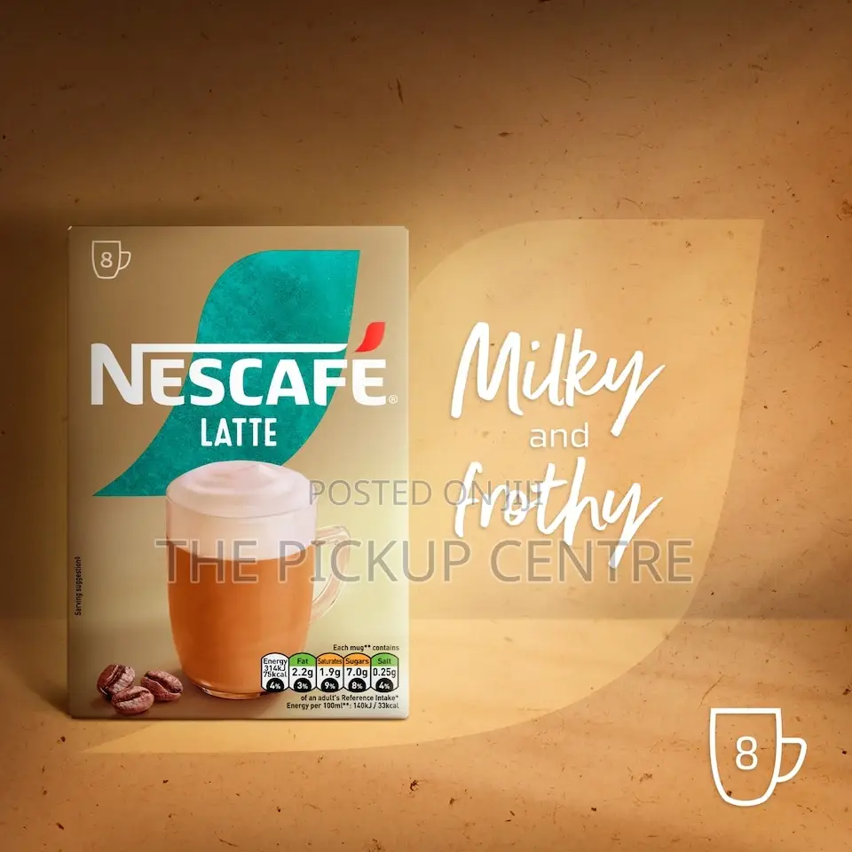 Nescafe Latte Coffee 144g Sachets (Pack of 8)